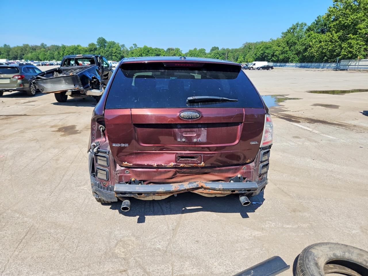 2010 Ford Edge Sel Burgundy vin: 2FMDK3JC7ABB44971