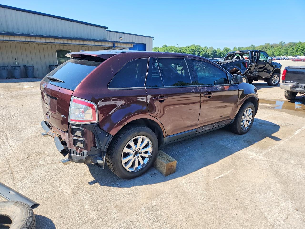2010 Ford Edge Sel Burgundy vin: 2FMDK3JC7ABB44971