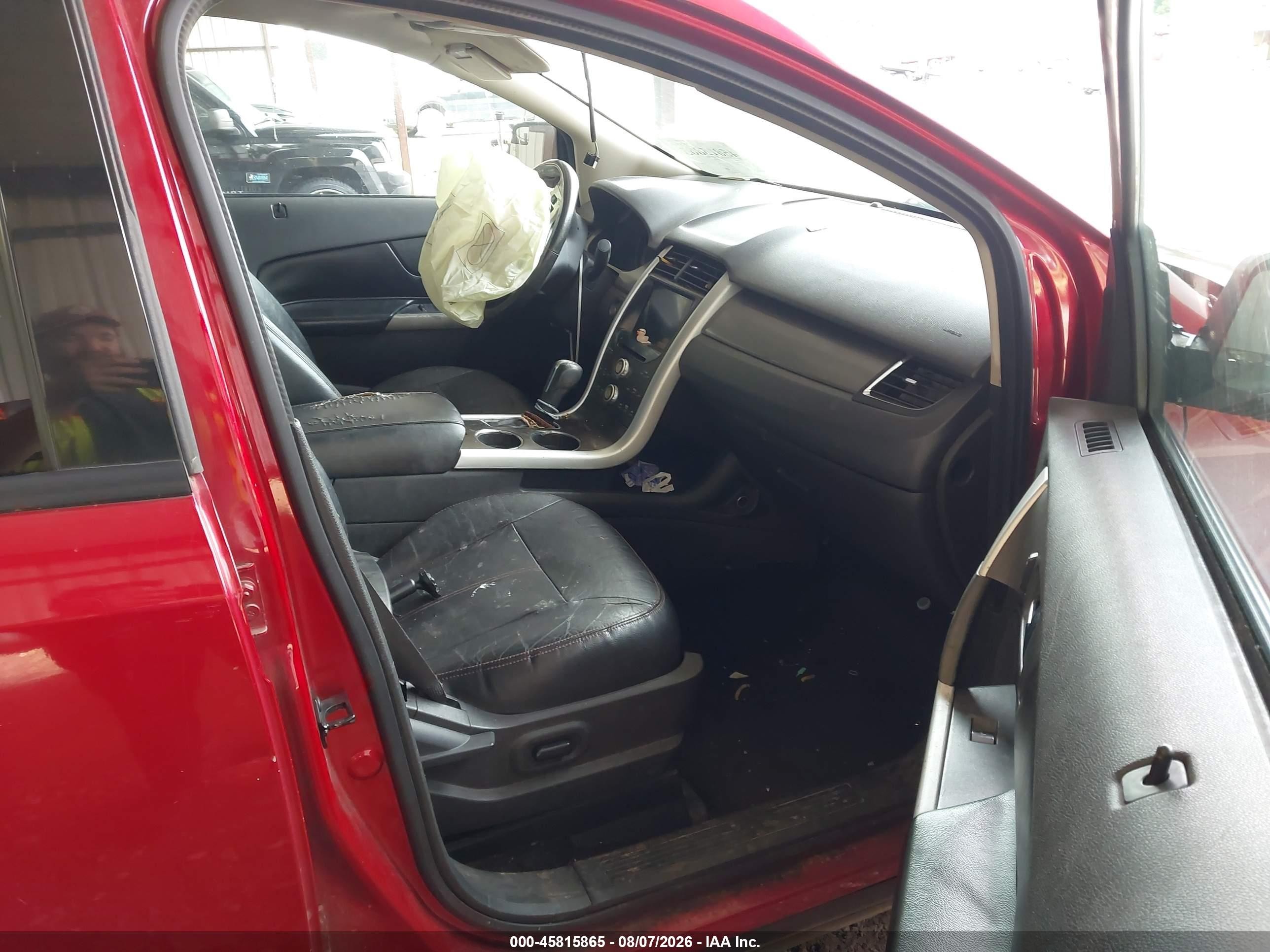 2011 Ford Edge Sel Red vin: 2FMDK3JC7BBA08485