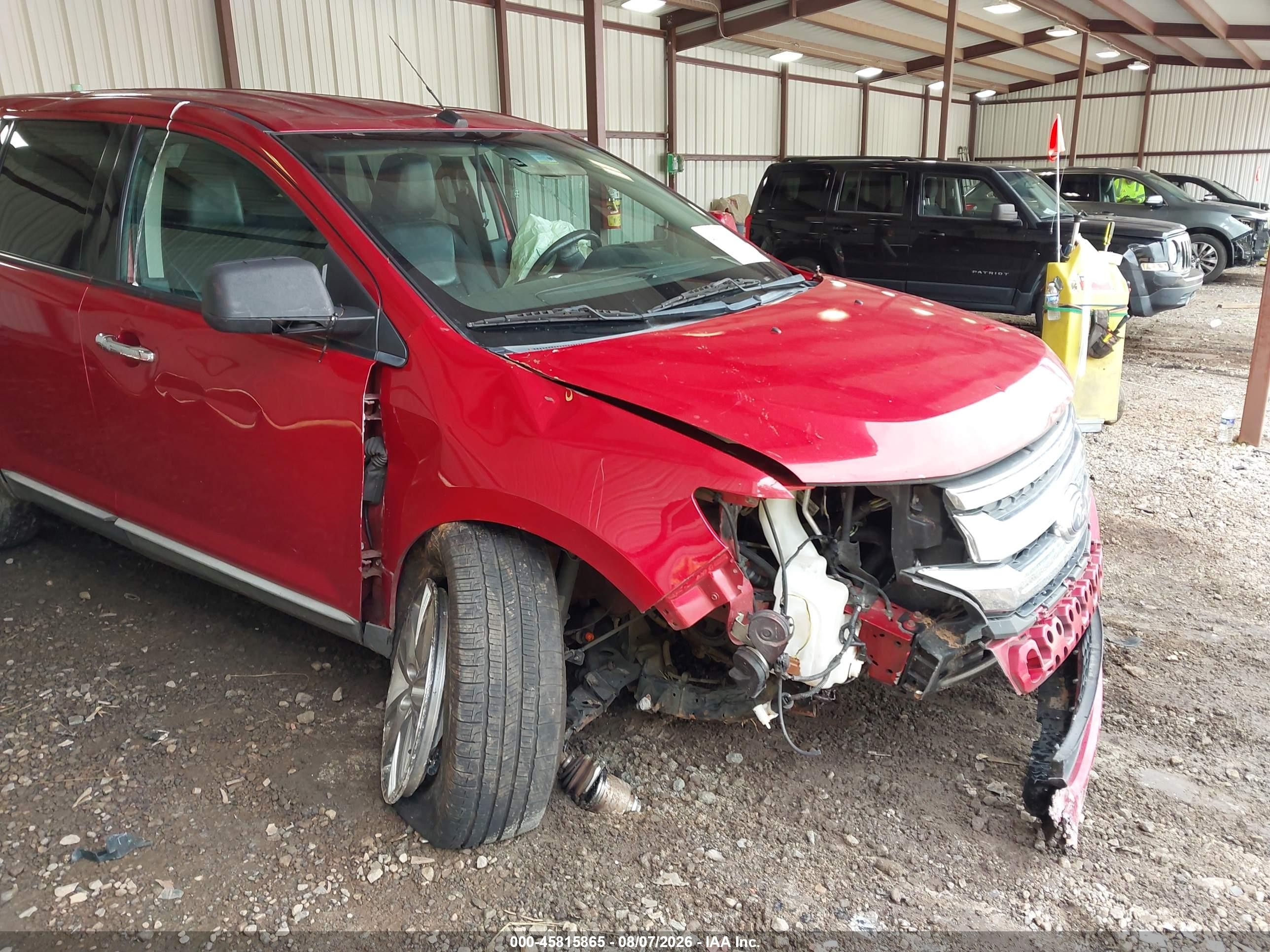 2011 Ford Edge Sel Red vin: 2FMDK3JC7BBA08485