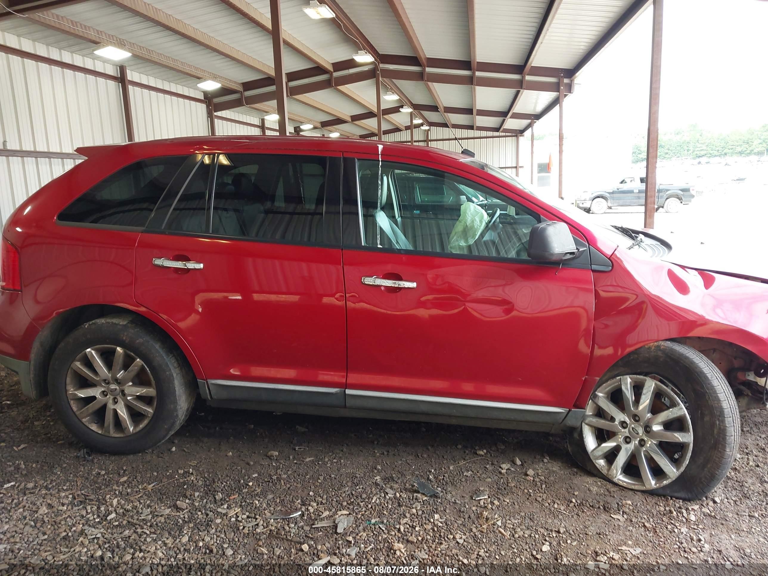 2011 Ford Edge Sel Red vin: 2FMDK3JC7BBA08485