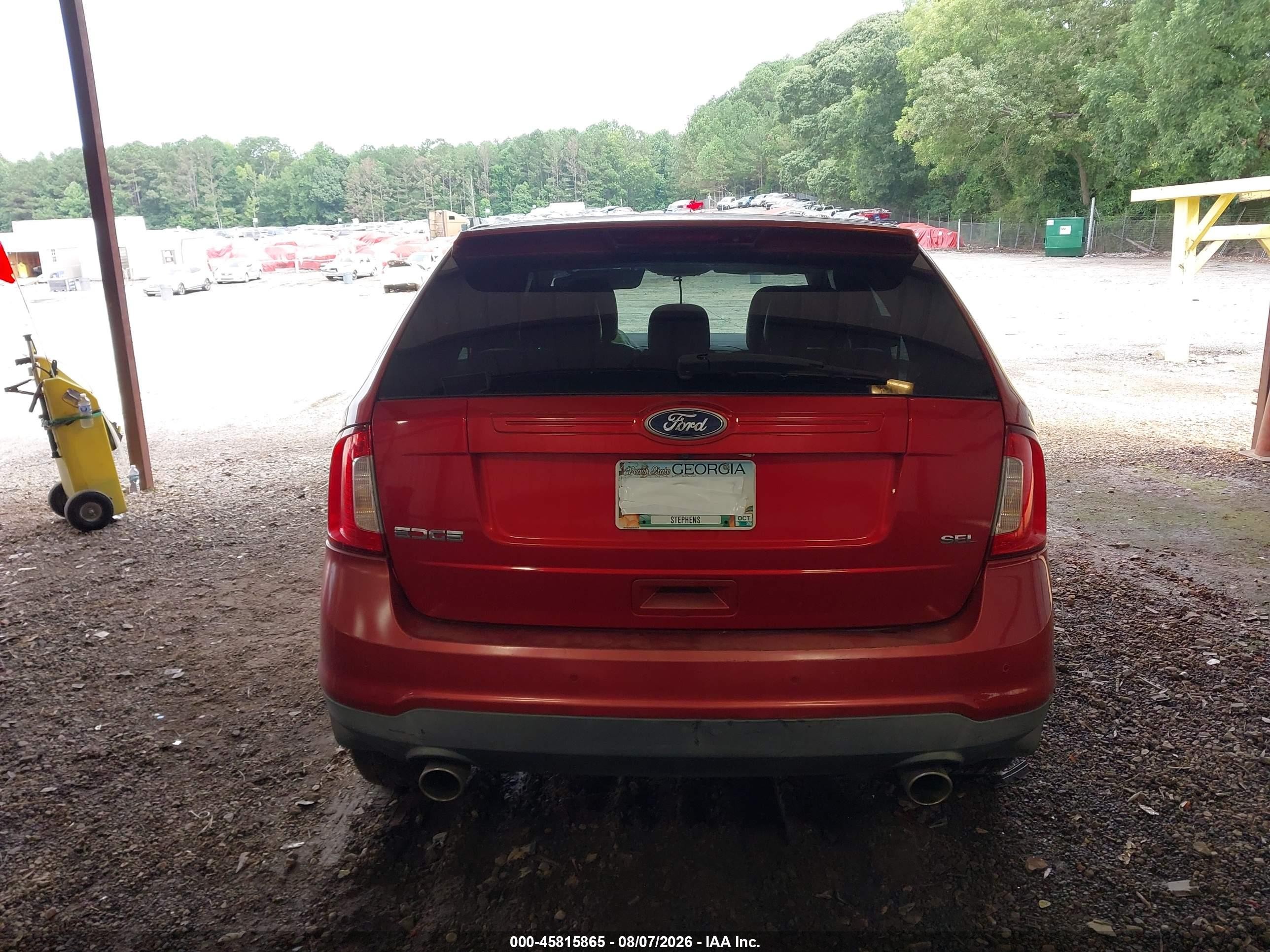 2011 Ford Edge Sel Red vin: 2FMDK3JC7BBA08485