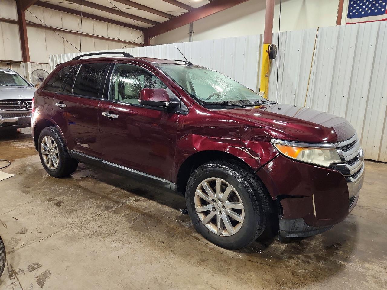 2011 Ford Edge Sel Maroon vin: 2FMDK3JC7BBA44919