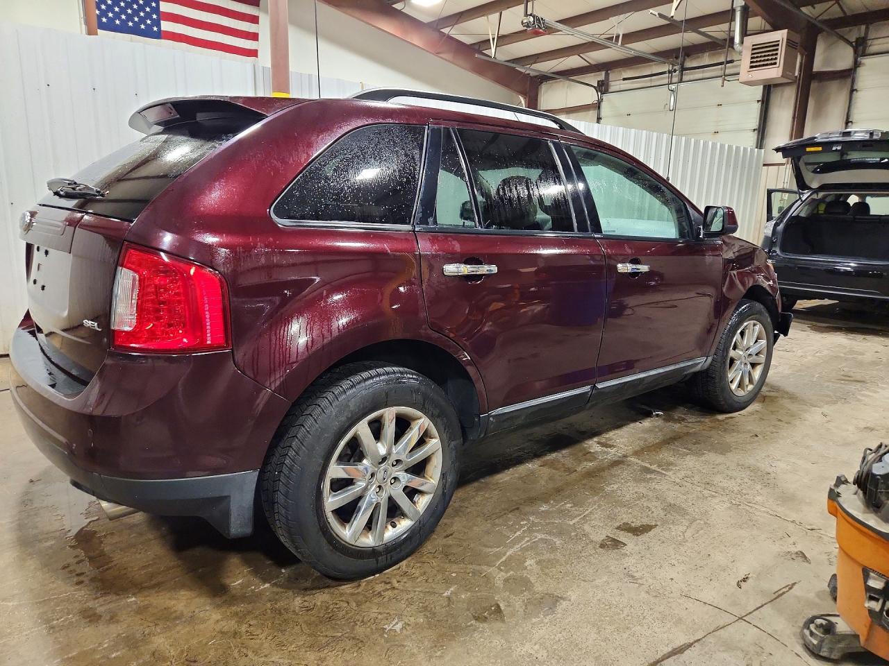 2011 Ford Edge Sel Maroon vin: 2FMDK3JC7BBA44919