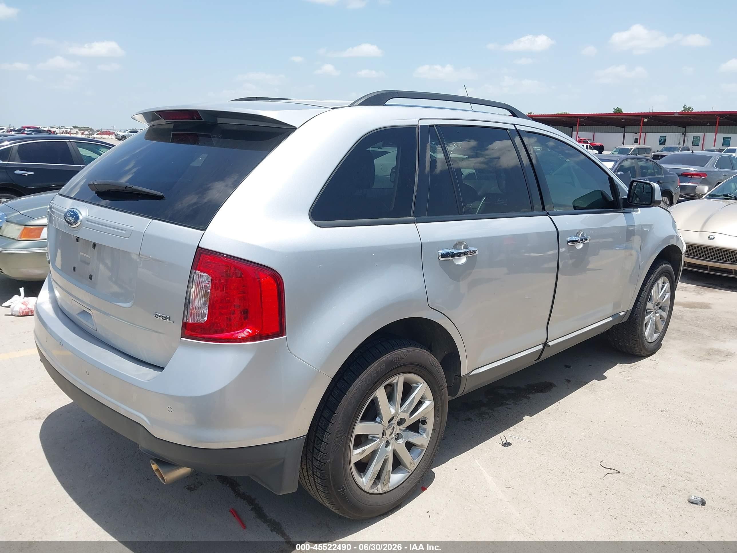2011 Ford Edge Sel Silver vin: 2FMDK3JC7BBA85468