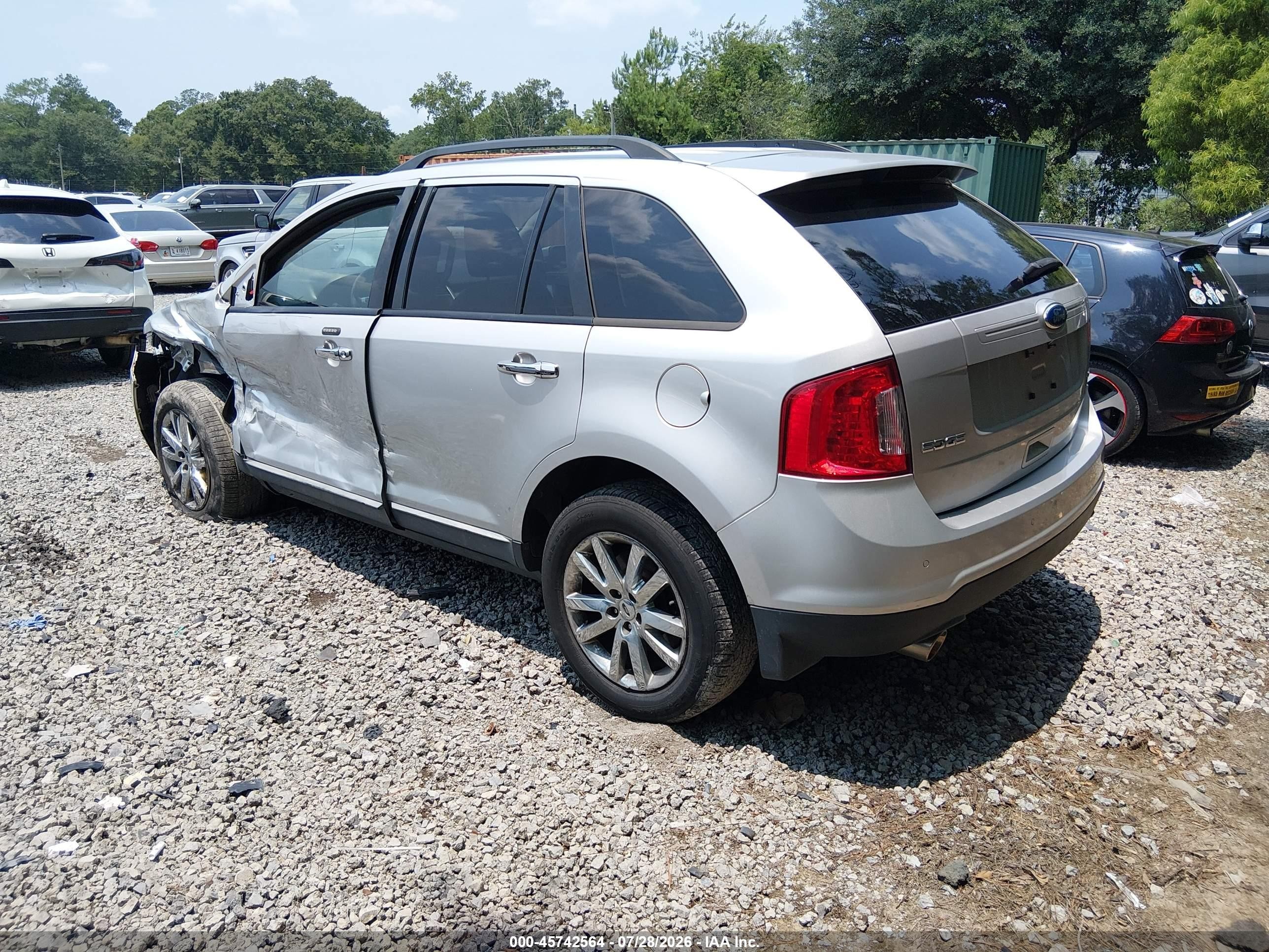 2011 Ford Edge Sel Silver vin: 2FMDK3JC7BBB37116
