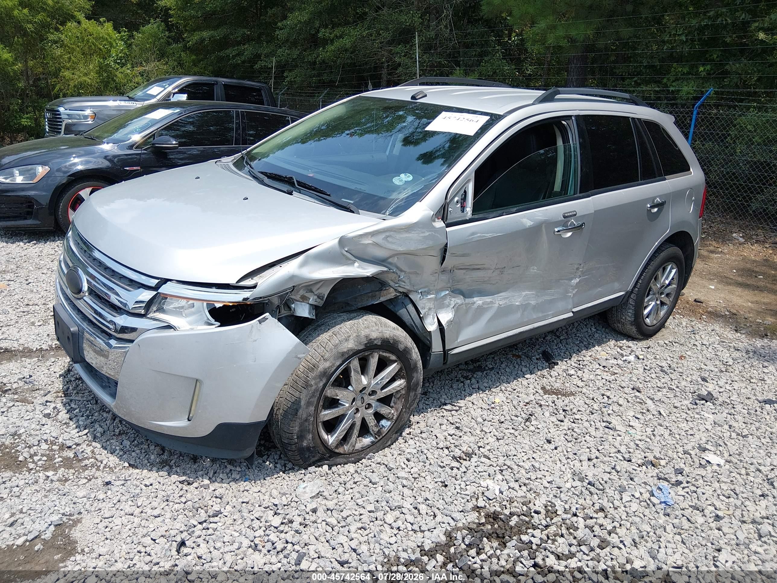 2011 Ford Edge Sel Silver vin: 2FMDK3JC7BBB37116