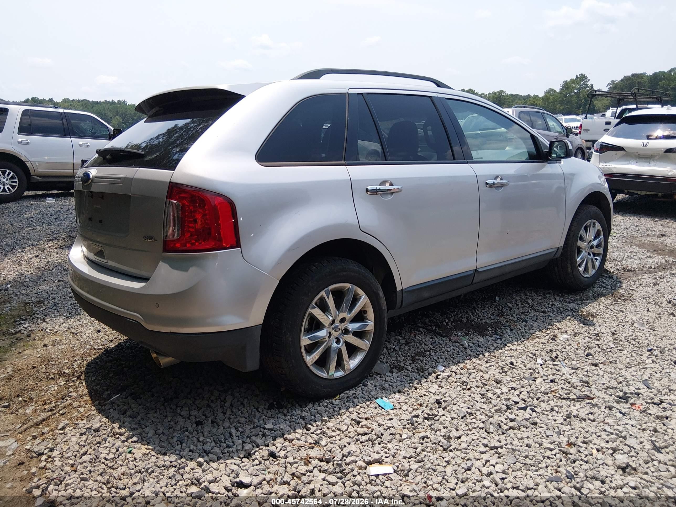 2011 Ford Edge Sel Silver vin: 2FMDK3JC7BBB37116