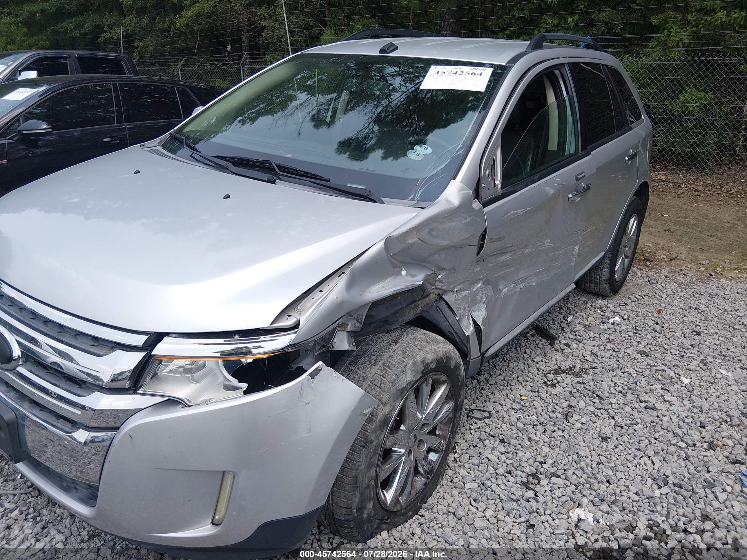 2011 Ford Edge Sel Silver vin: 2FMDK3JC7BBB37116