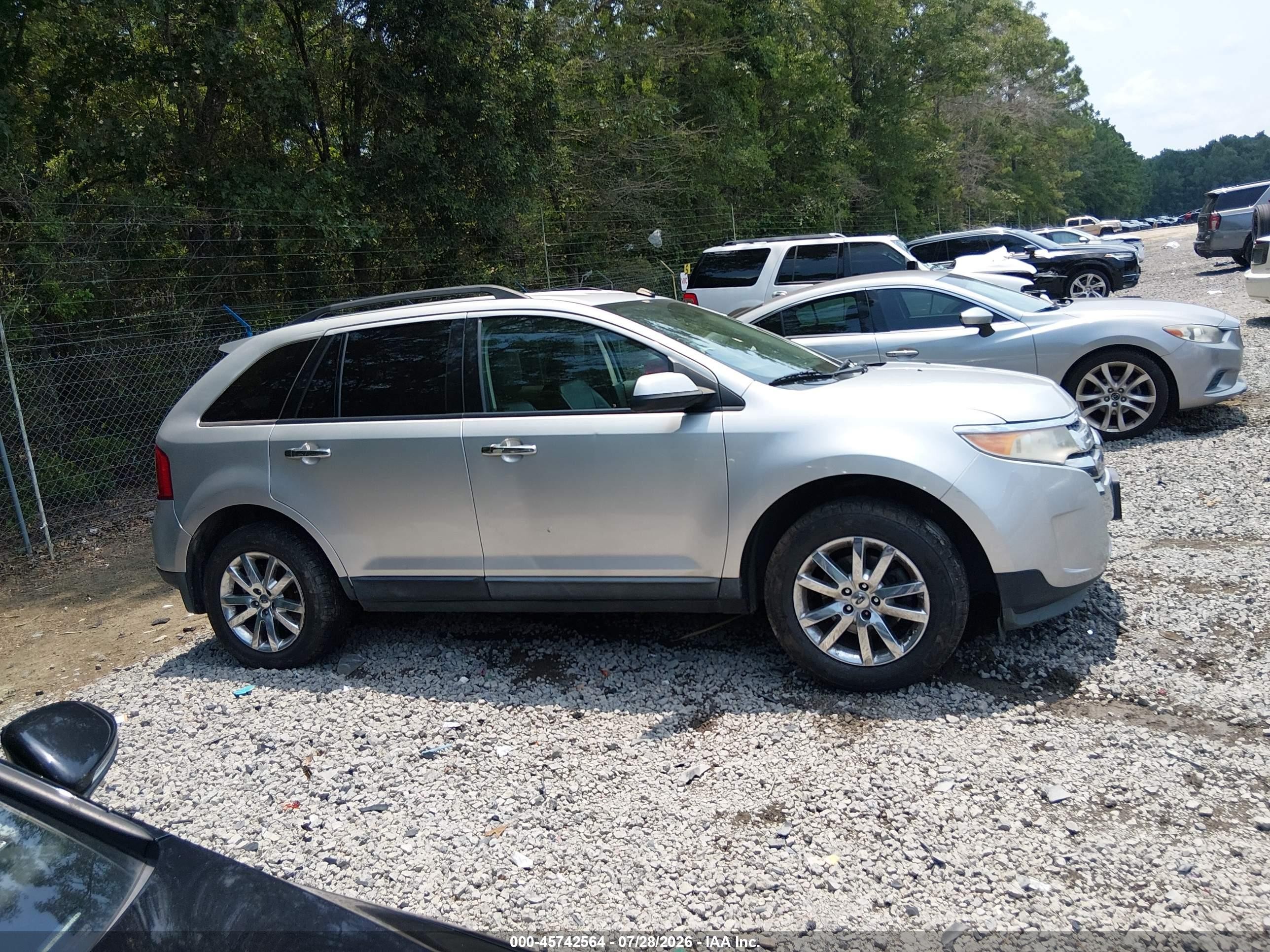 2011 Ford Edge Sel Silver vin: 2FMDK3JC7BBB37116