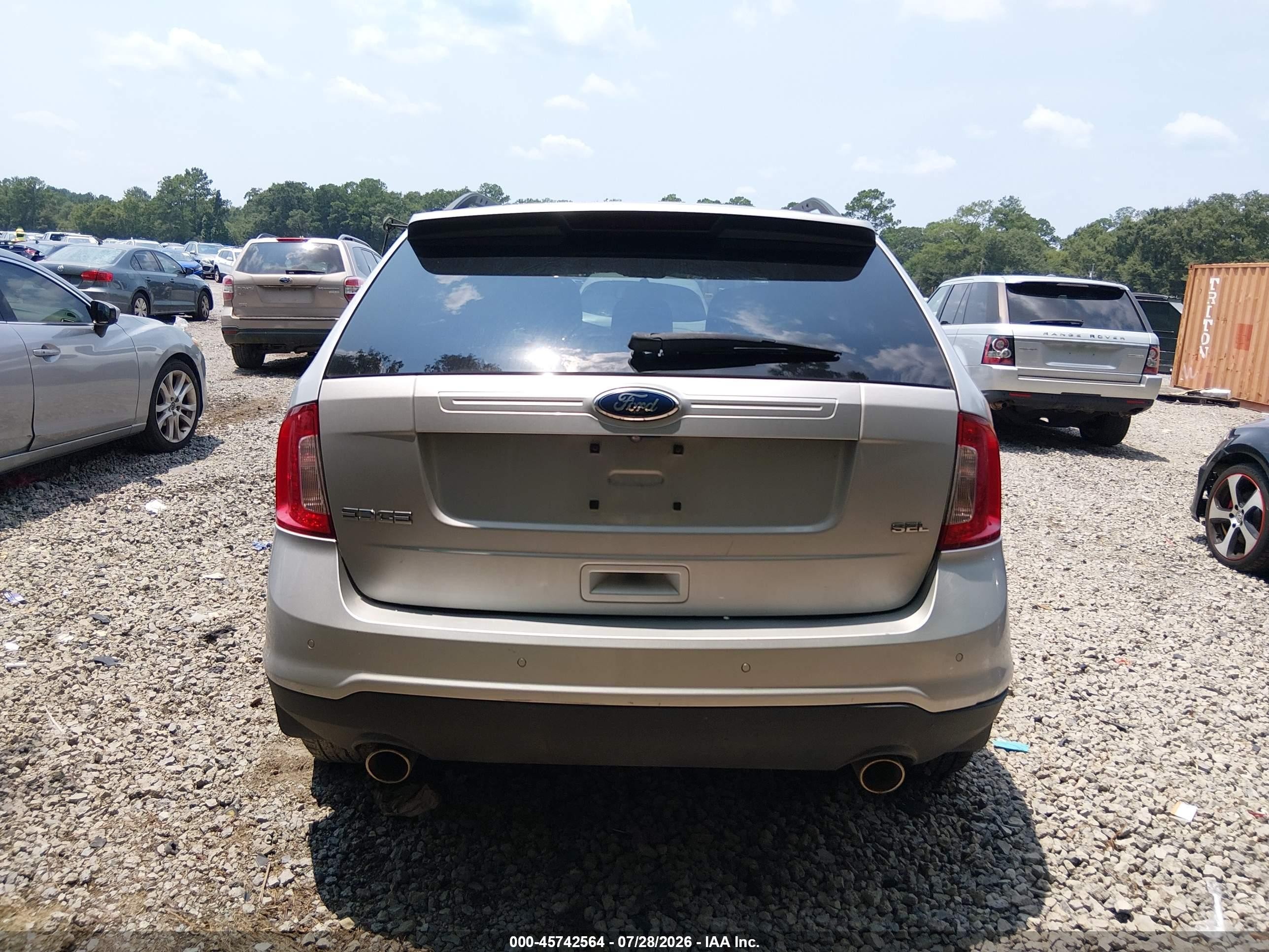 2011 Ford Edge Sel Silver vin: 2FMDK3JC7BBB37116
