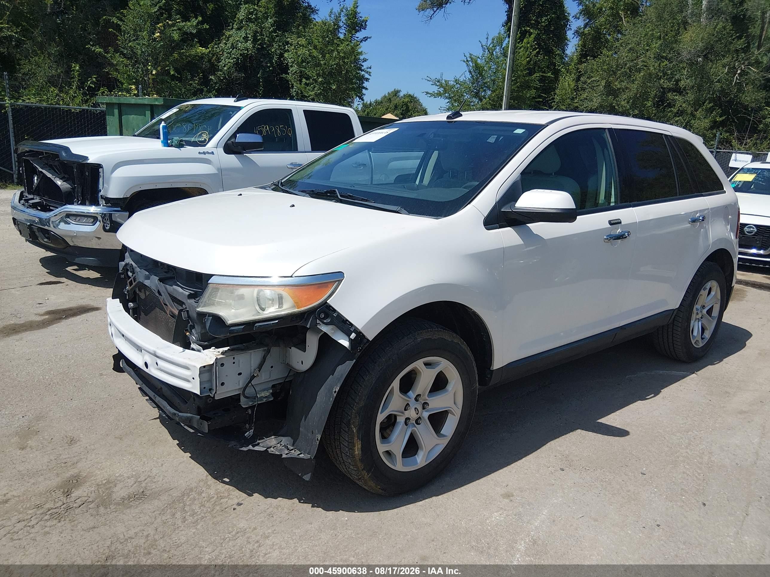 2011 Ford Edge Sel White vin: 2FMDK3JC7BBB54918