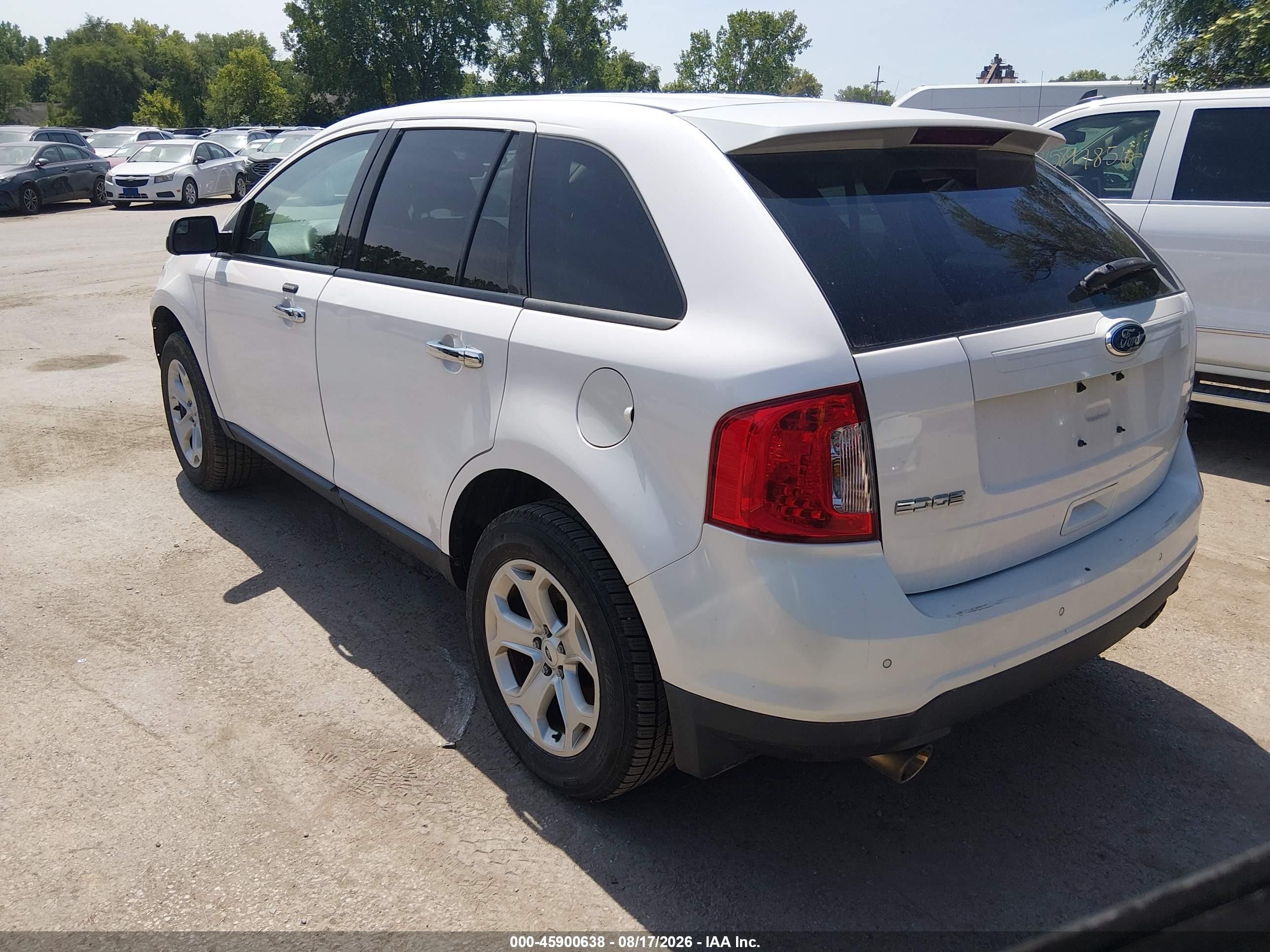2011 Ford Edge Sel White vin: 2FMDK3JC7BBB54918