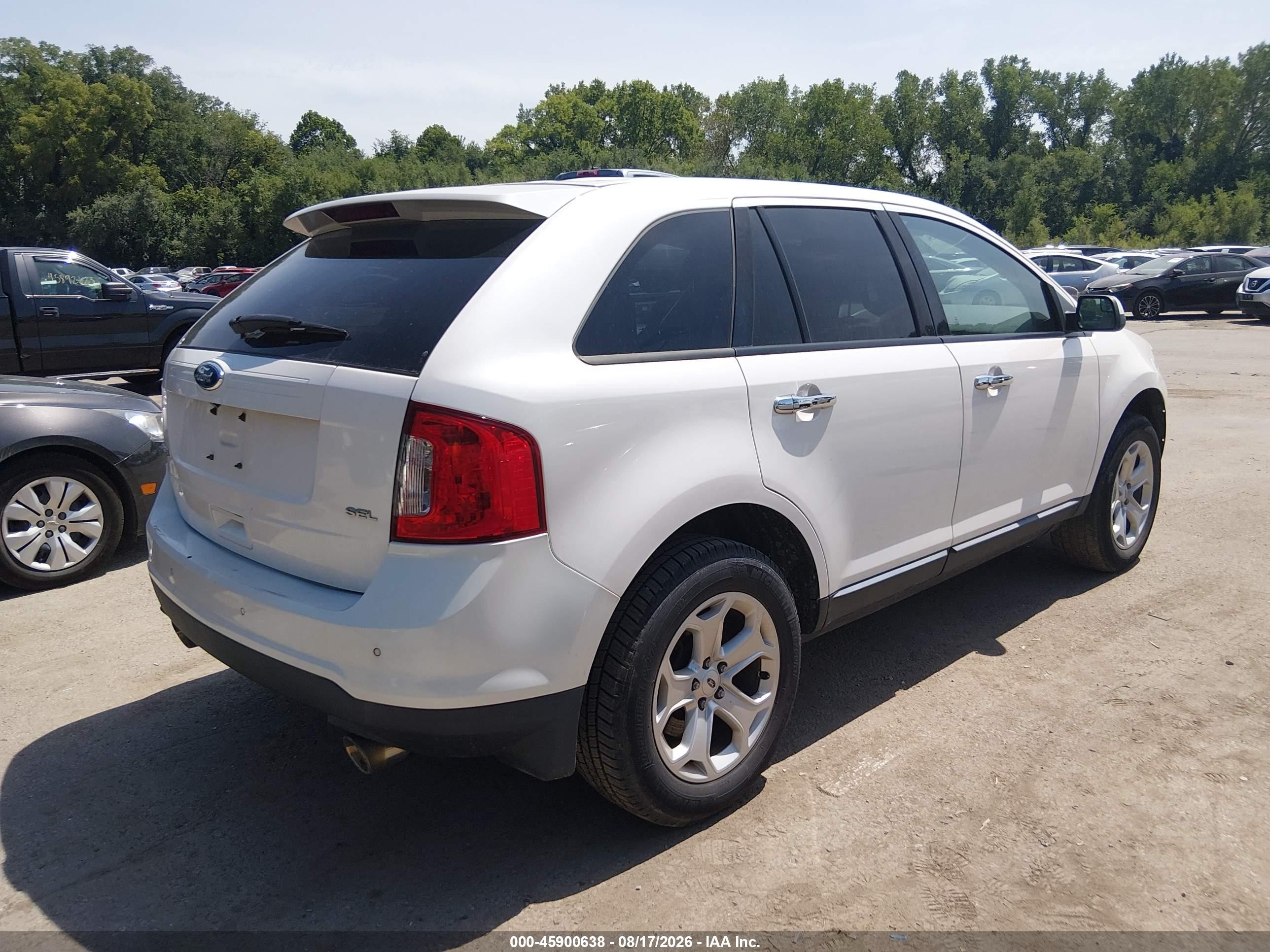 2011 Ford Edge Sel White vin: 2FMDK3JC7BBB54918