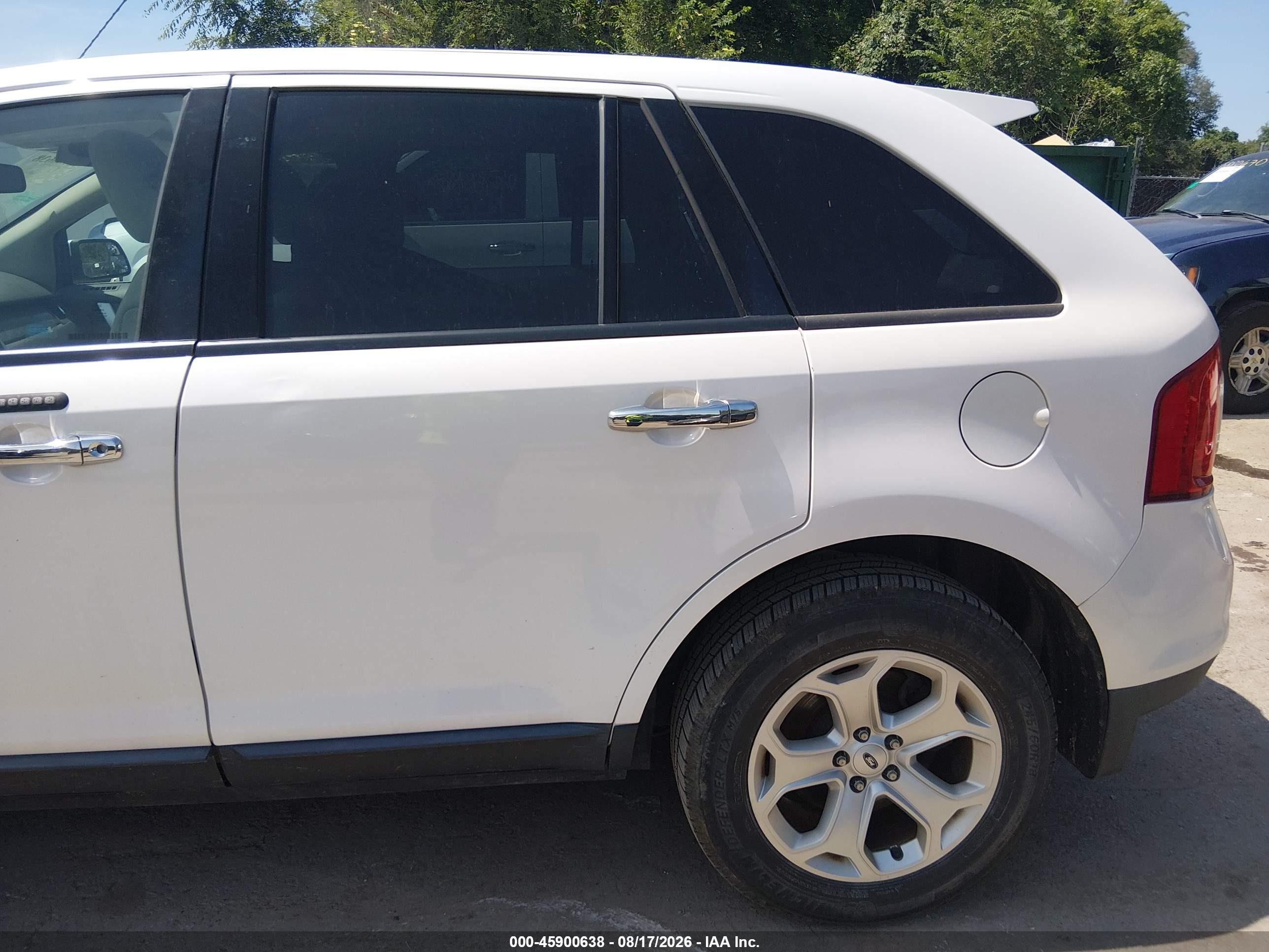 2011 Ford Edge Sel White vin: 2FMDK3JC7BBB54918