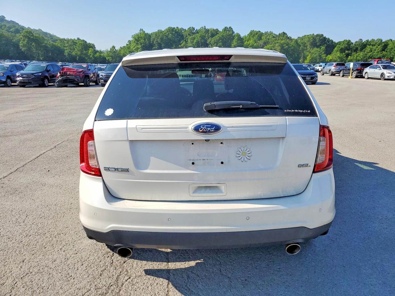 2011 Ford Edge Sel White vin: 2FMDK3JC7BBB65983