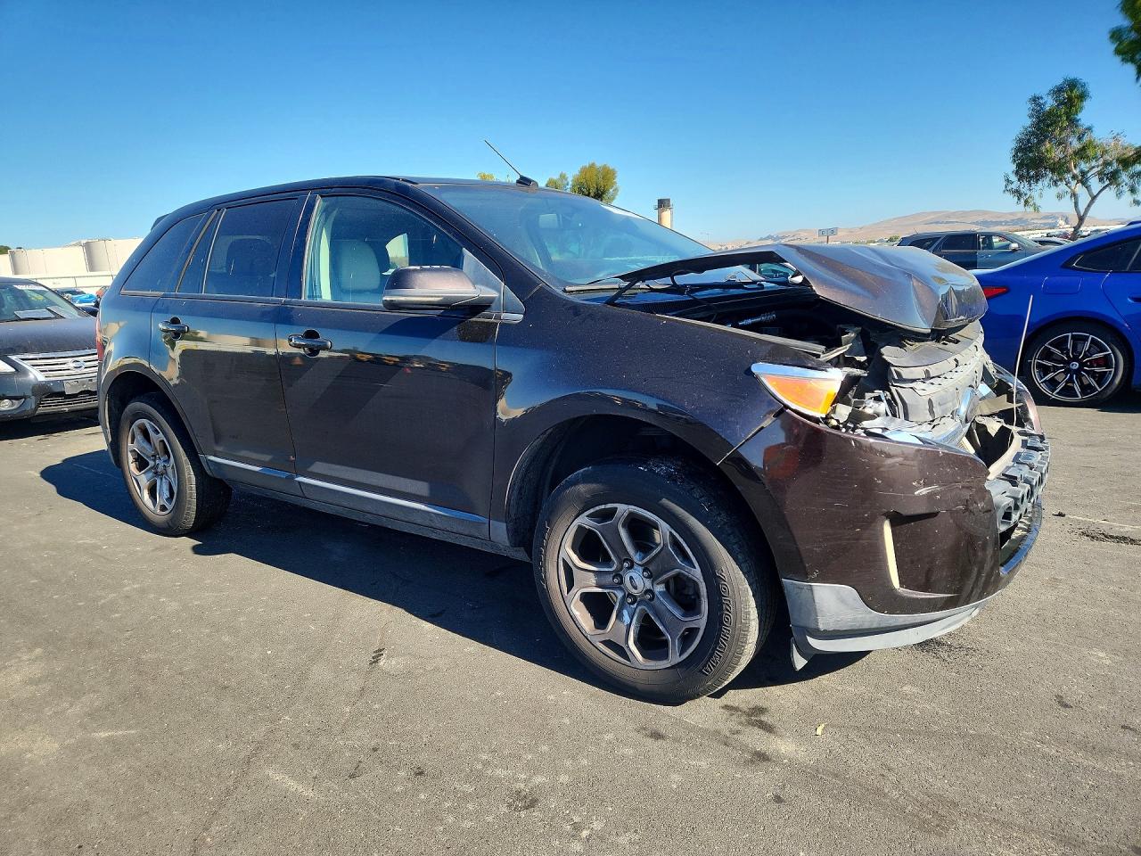 2013 Ford Edge Sel Burgundy vin: 2FMDK3JC7DBA31705