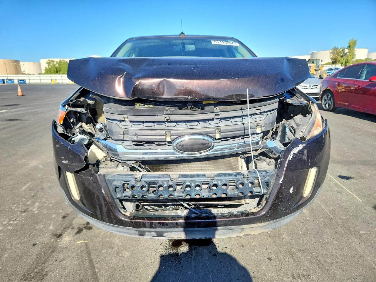 2013 Ford Edge Sel Burgundy vin: 2FMDK3JC7DBA31705