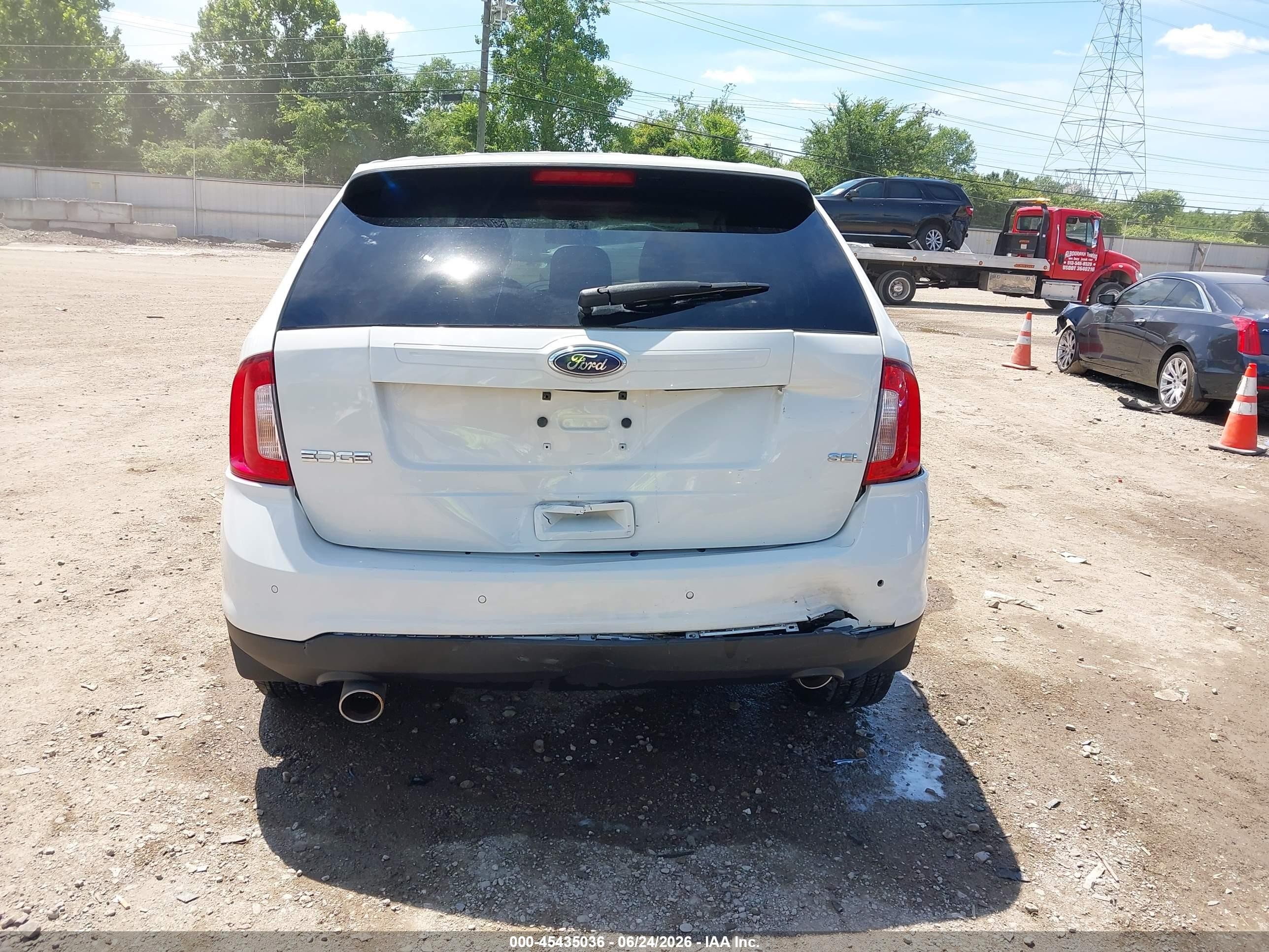2013 Ford Edge Sel White vin: 2FMDK3JC7DBA32501