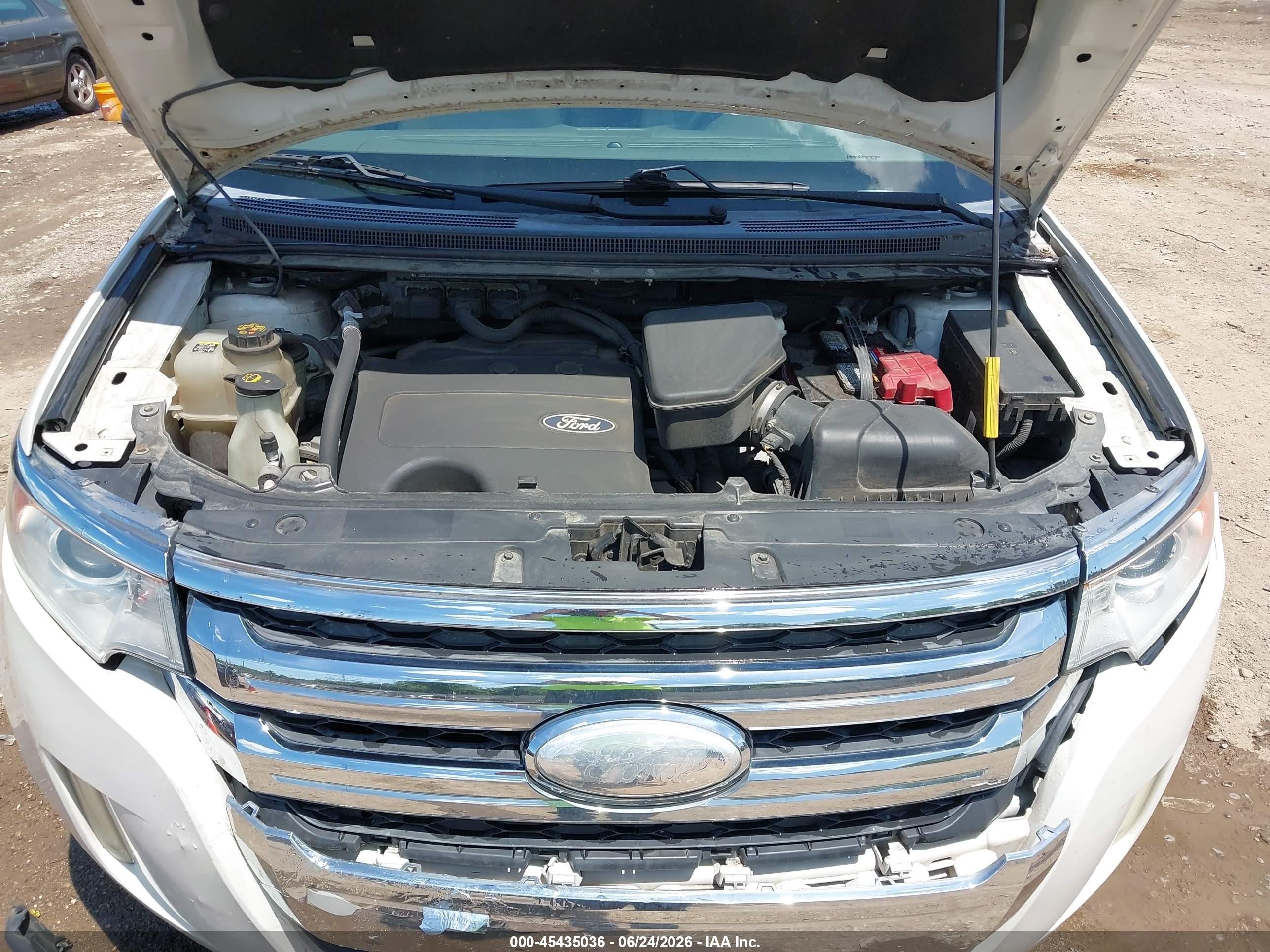 2013 Ford Edge Sel White vin: 2FMDK3JC7DBA32501
