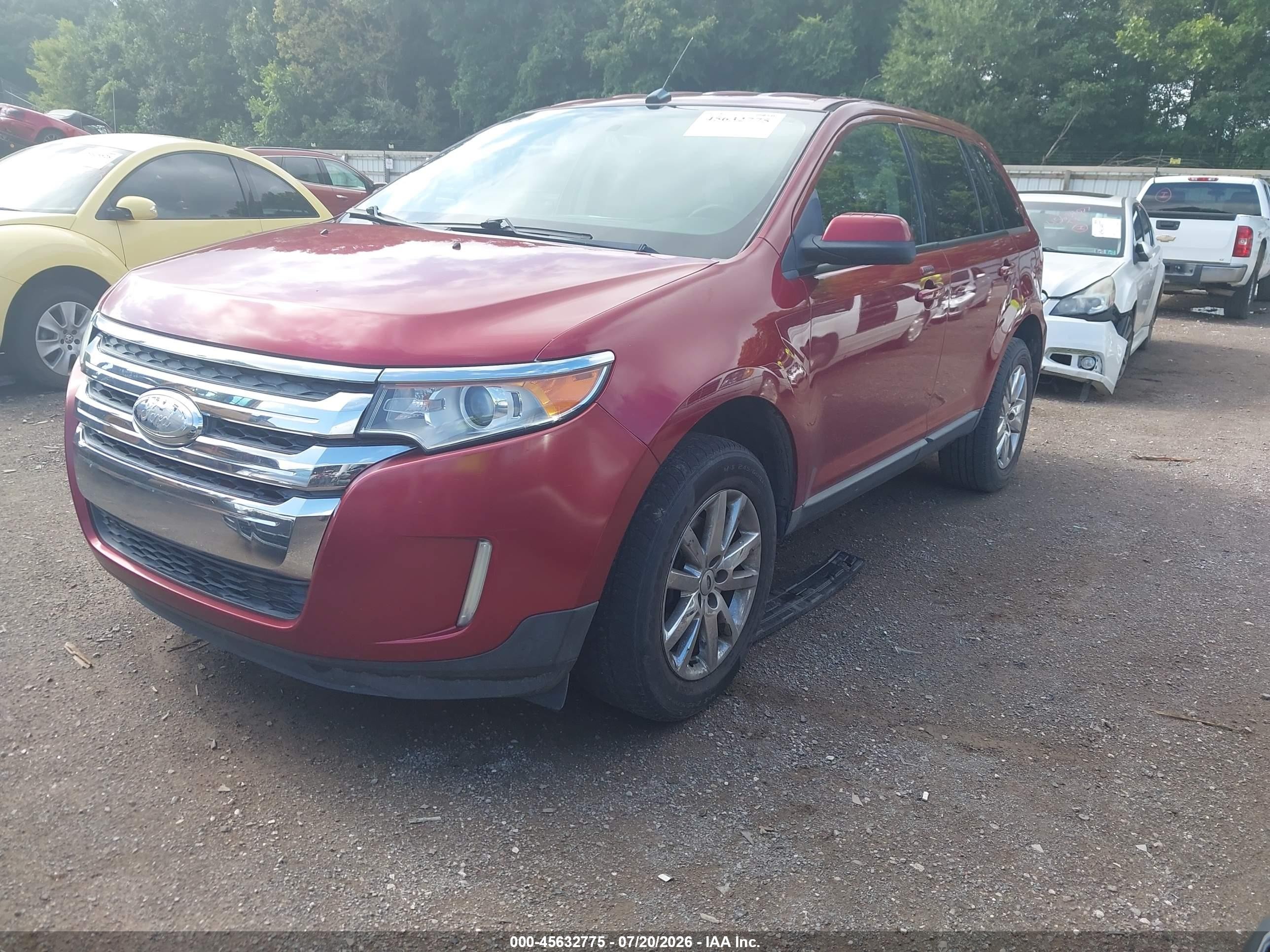 2013 Ford Edge Sel Red vin: 2FMDK3JC7DBA35057