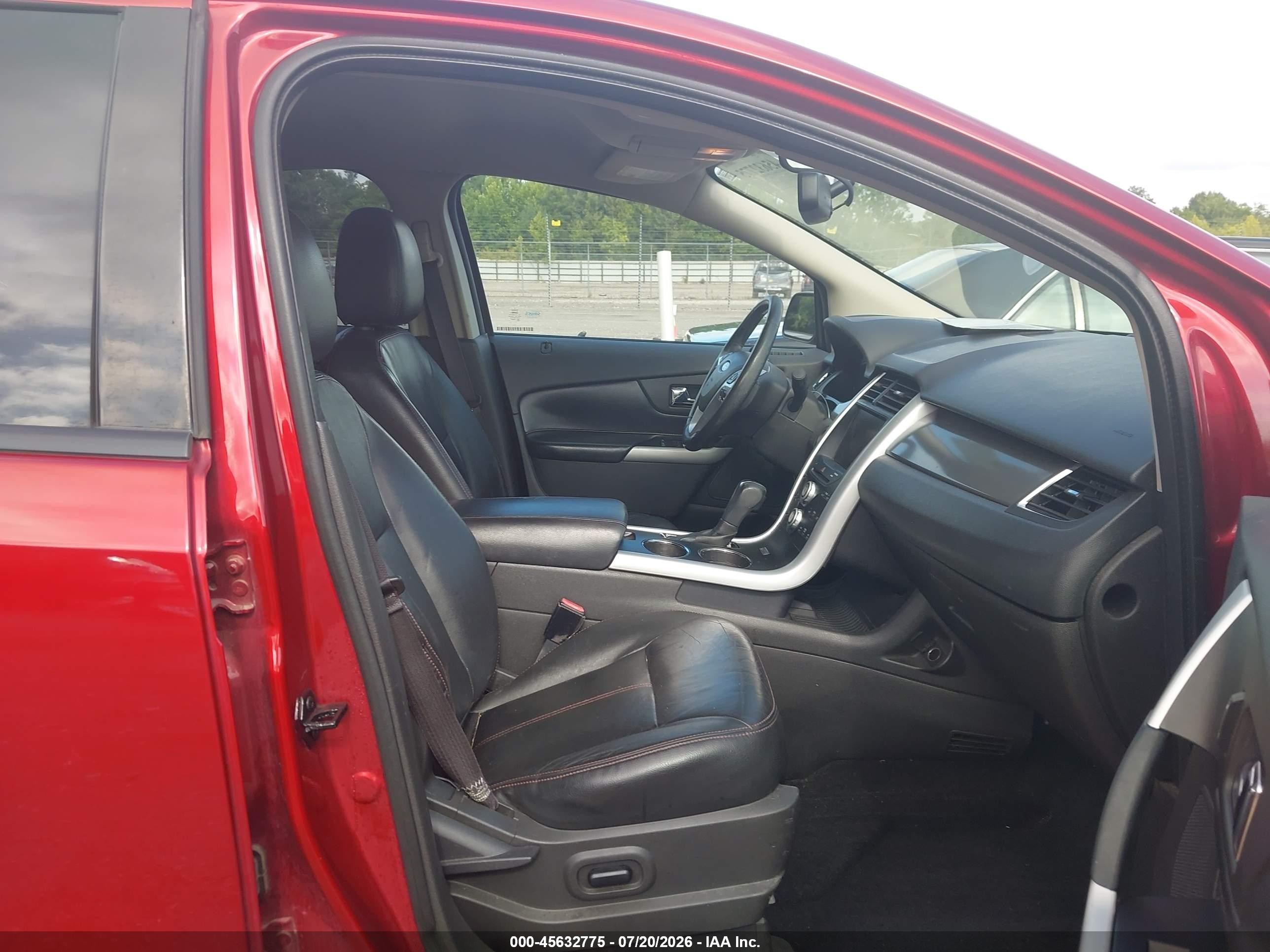 2013 Ford Edge Sel Red vin: 2FMDK3JC7DBA35057