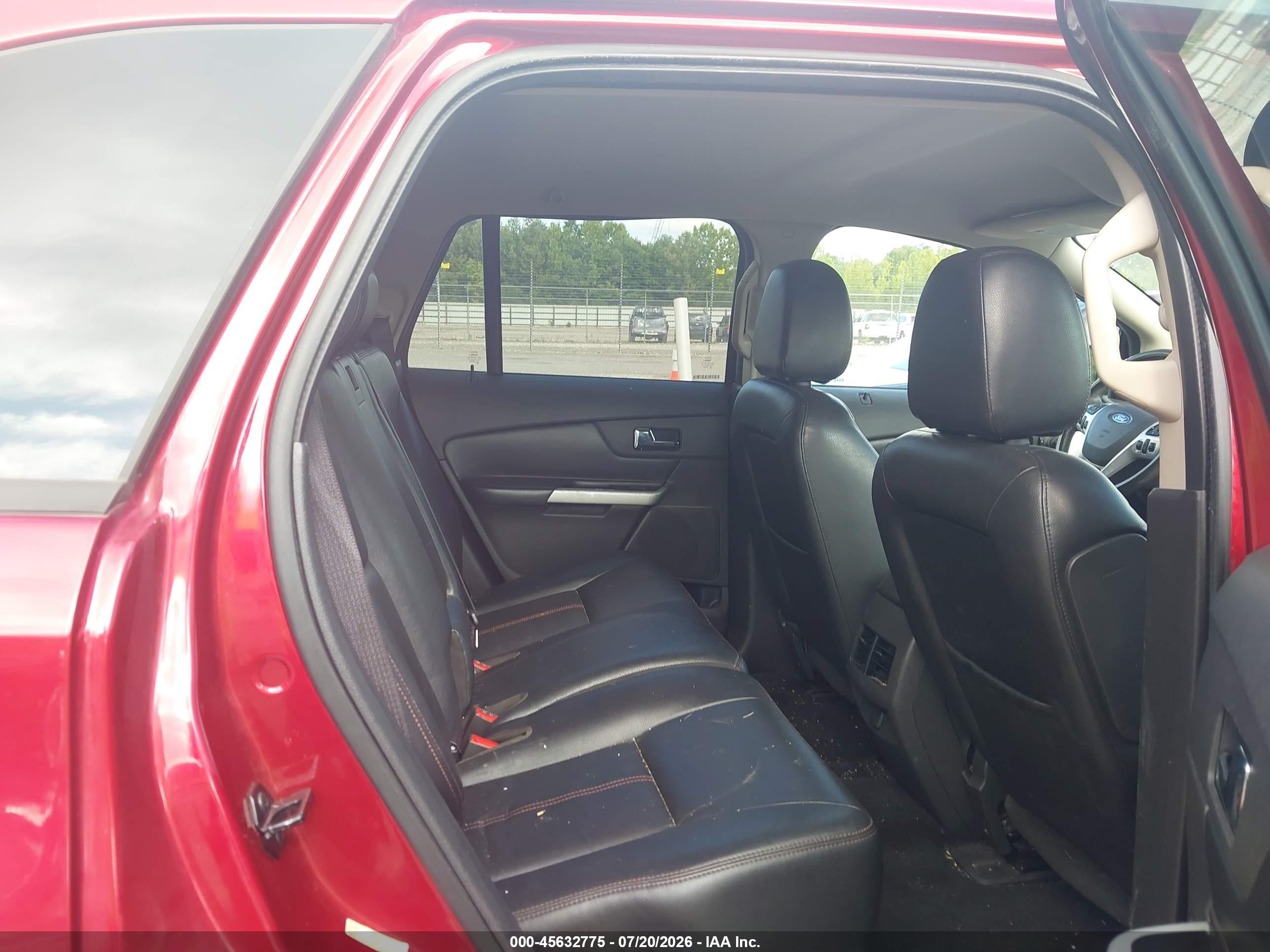 2013 Ford Edge Sel Red vin: 2FMDK3JC7DBA35057