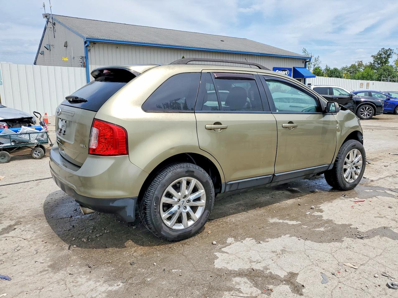 2013 Ford Edge Sel Green vin: 2FMDK3JC7DBA94707