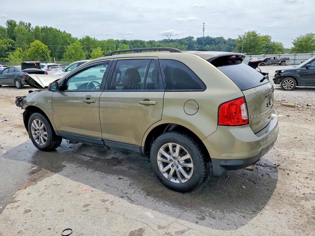 2013 Ford Edge Sel Green vin: 2FMDK3JC7DBA94707