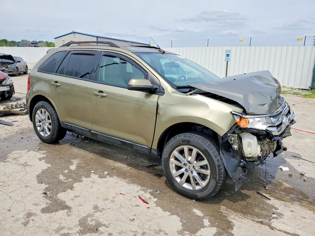 2013 Ford Edge Sel Green vin: 2FMDK3JC7DBA94707