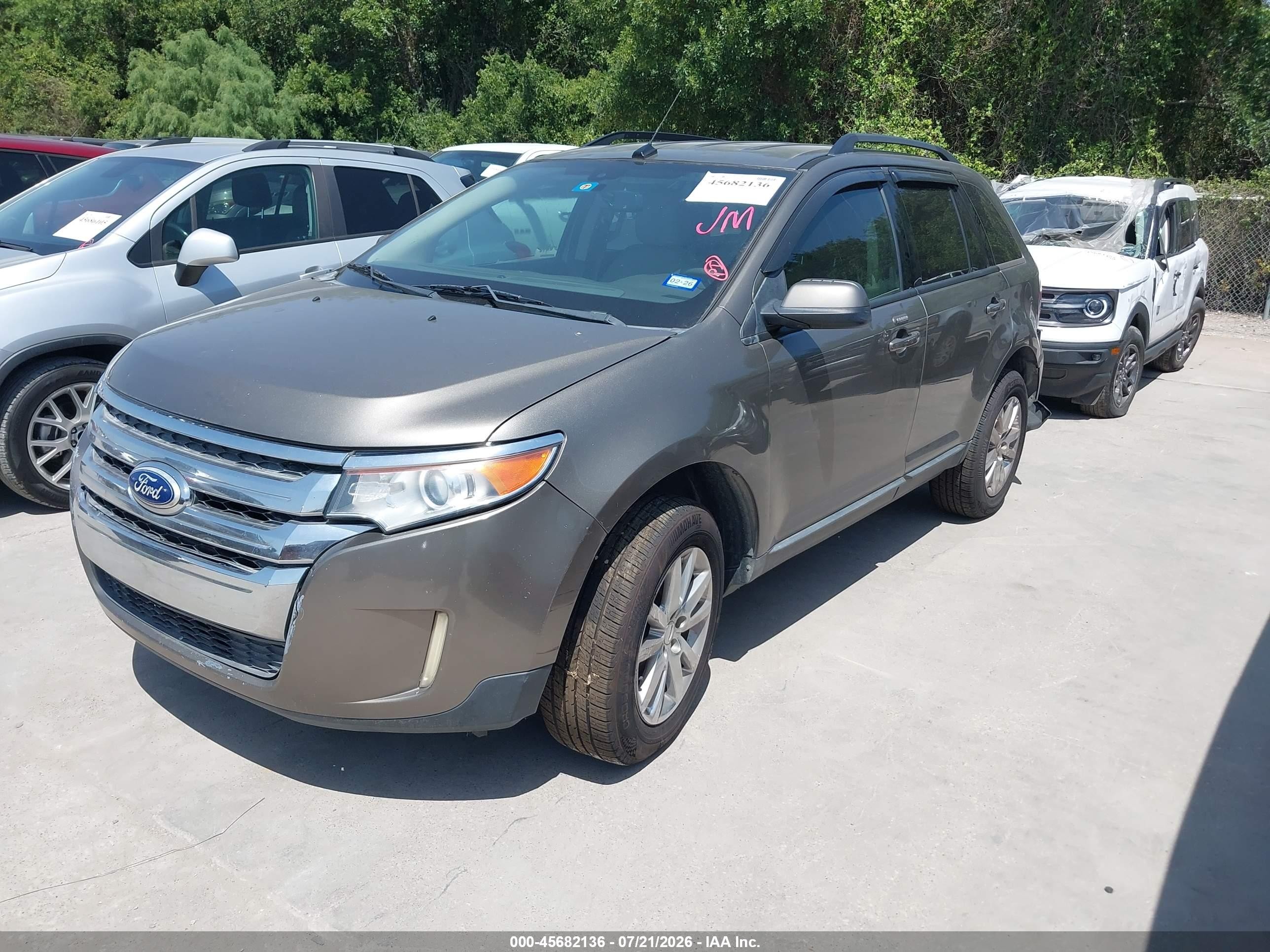 2013 Ford Edge Sel Gray vin: 2FMDK3JC7DBB52699