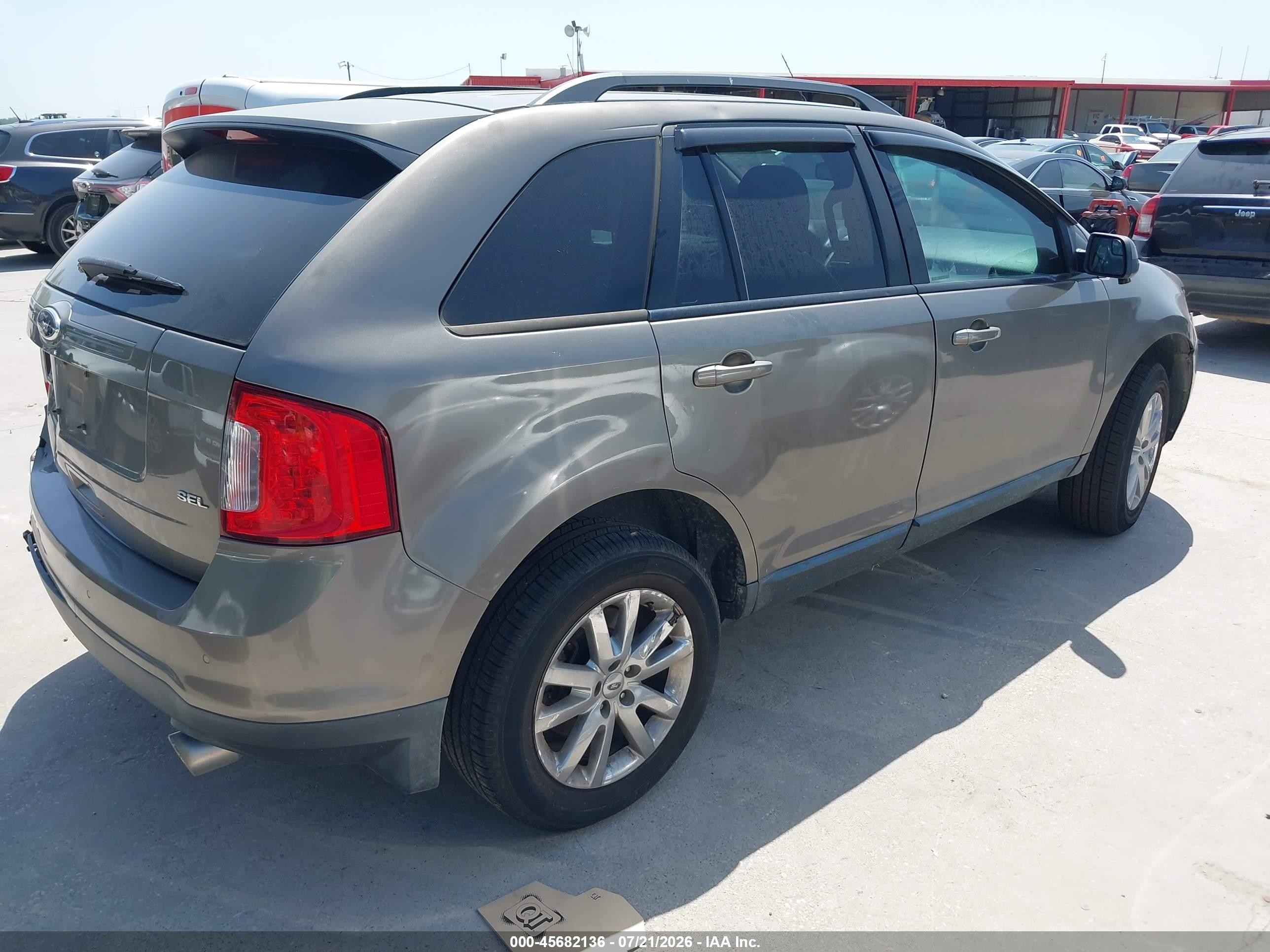 2013 Ford Edge Sel Gray vin: 2FMDK3JC7DBB52699
