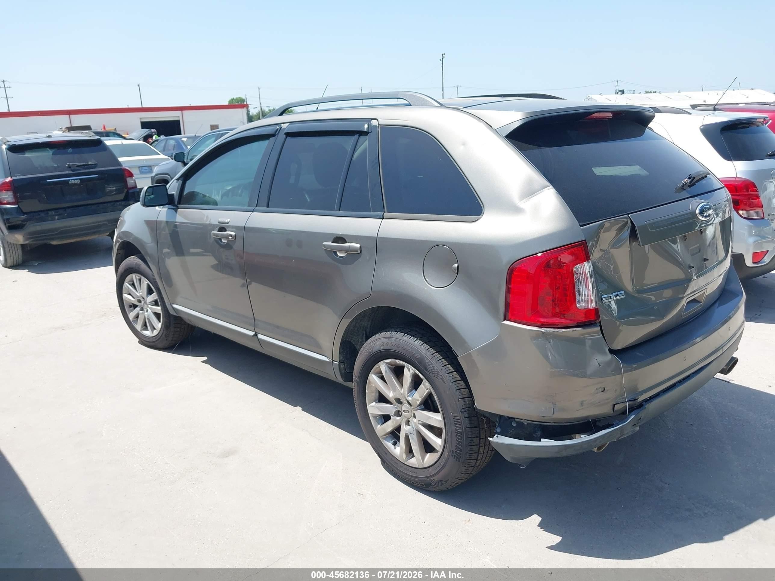 2013 Ford Edge Sel Gray vin: 2FMDK3JC7DBB52699