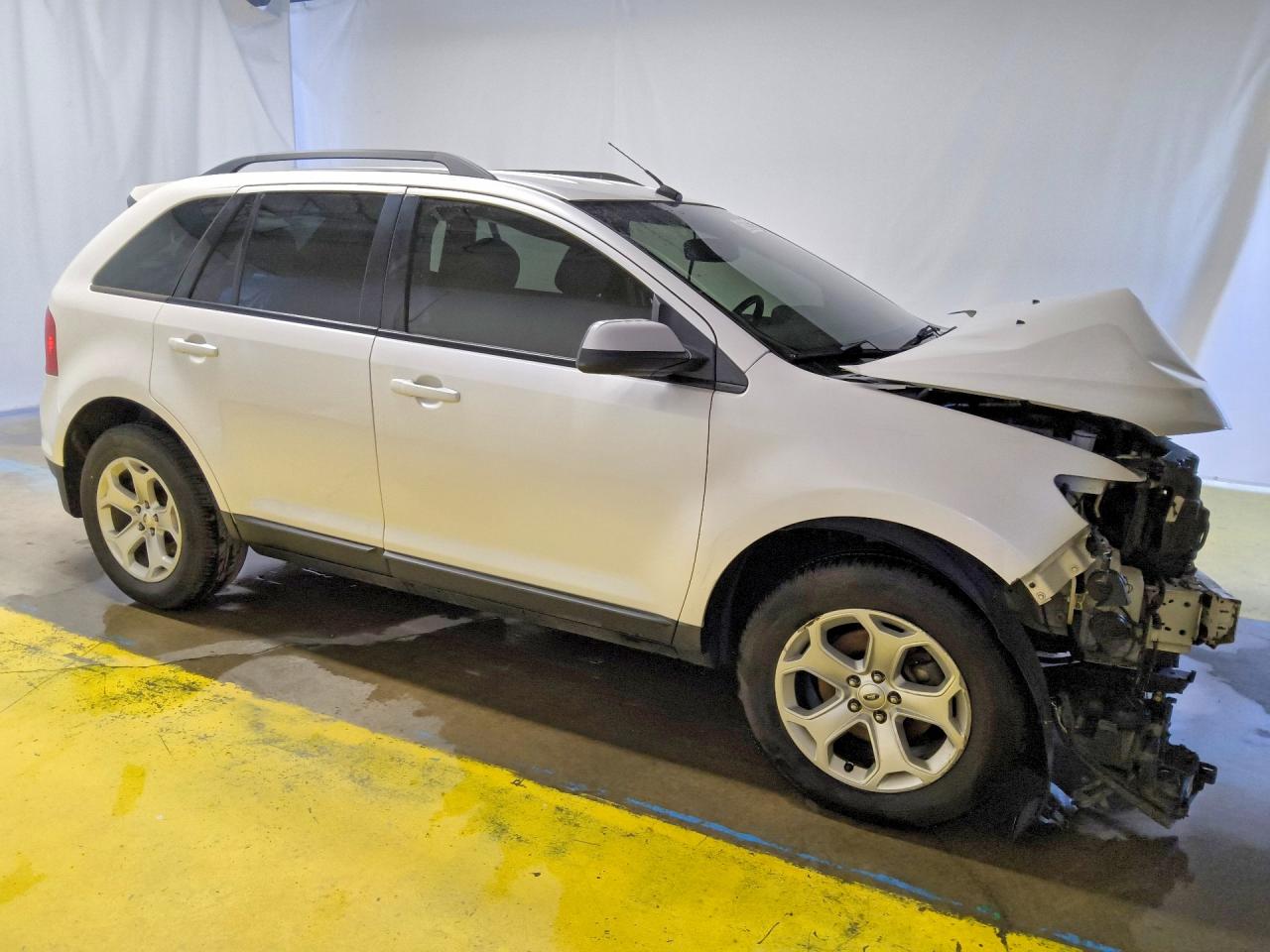 2013 Ford Edge Sel White vin: 2FMDK3JC7DBB53173