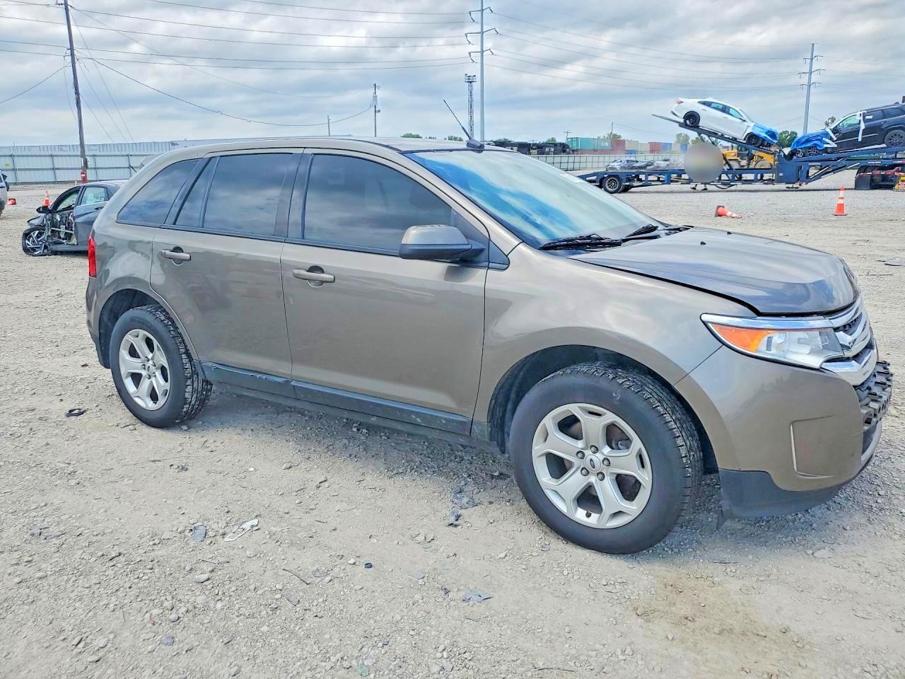 2013 Ford Edge Sel Brown vin: 2FMDK3JC7DBC61406