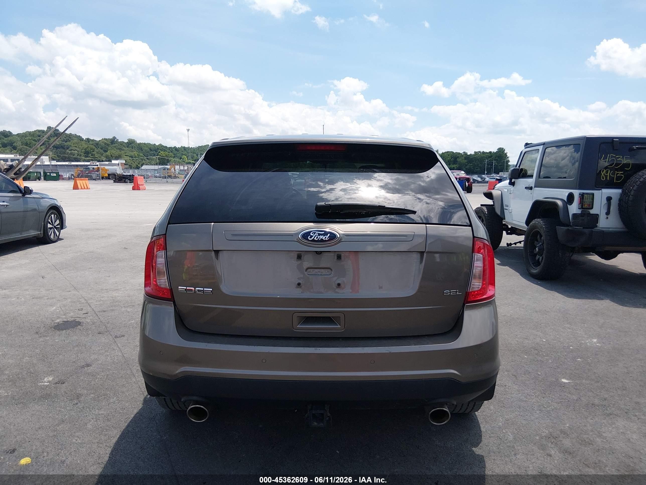 2013 Ford Edge Sel Tan vin: 2FMDK3JC7DBC66296