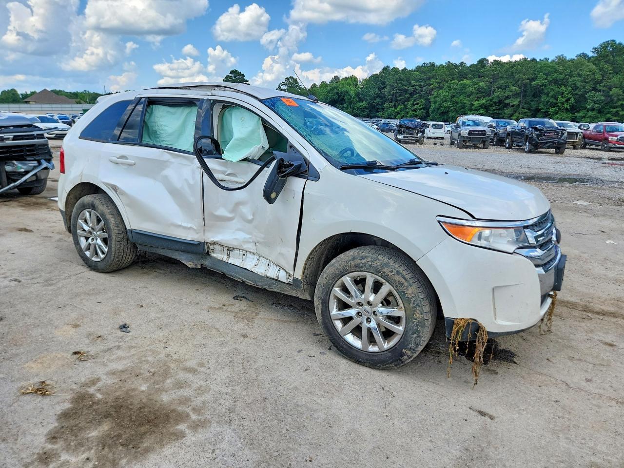 2013 Ford Edge Sel Белый vin: 2FMDK3JC7DBC87620