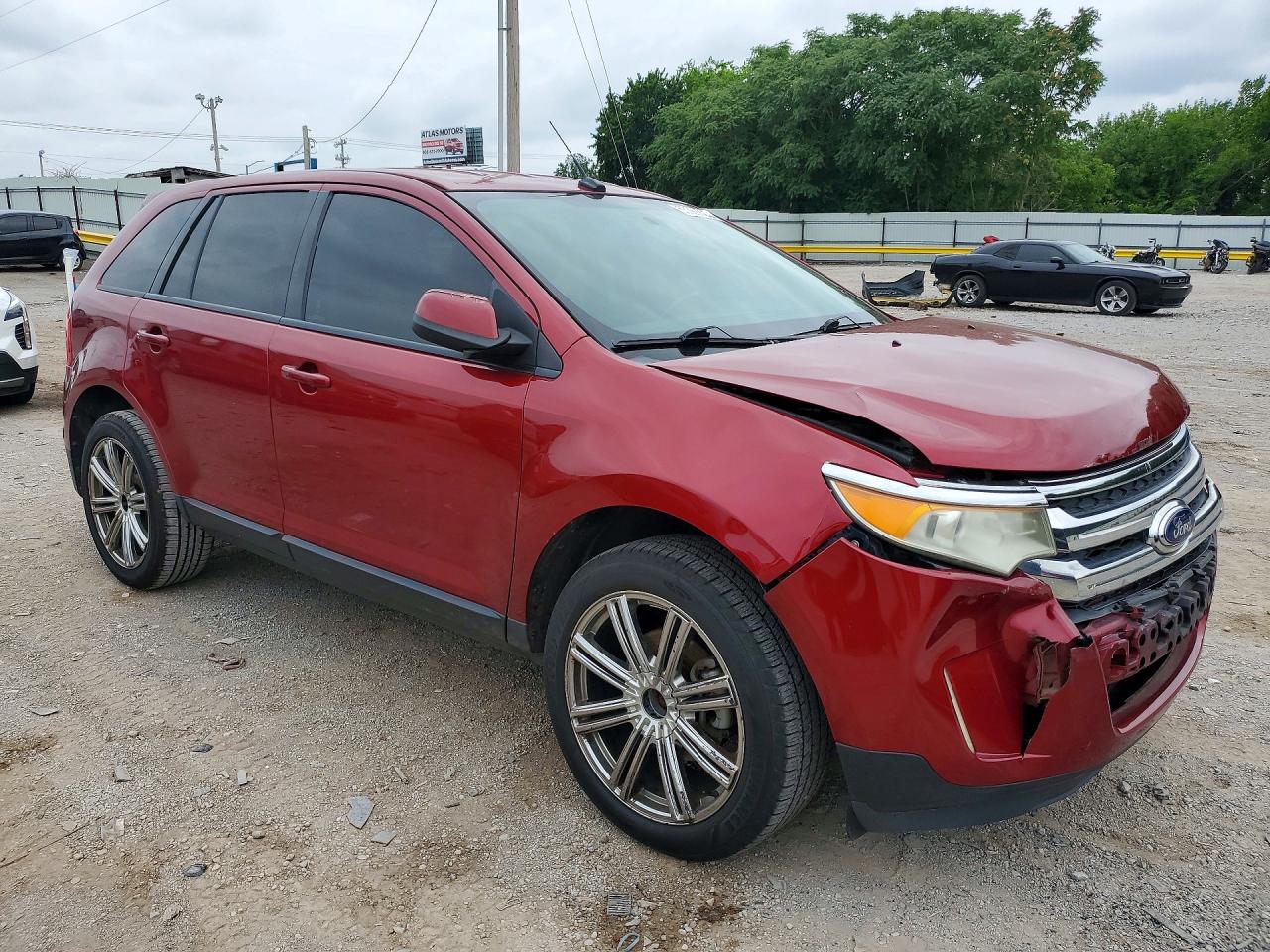 2013 Ford Edge Sel Maroon vin: 2FMDK3JC7DBC88878