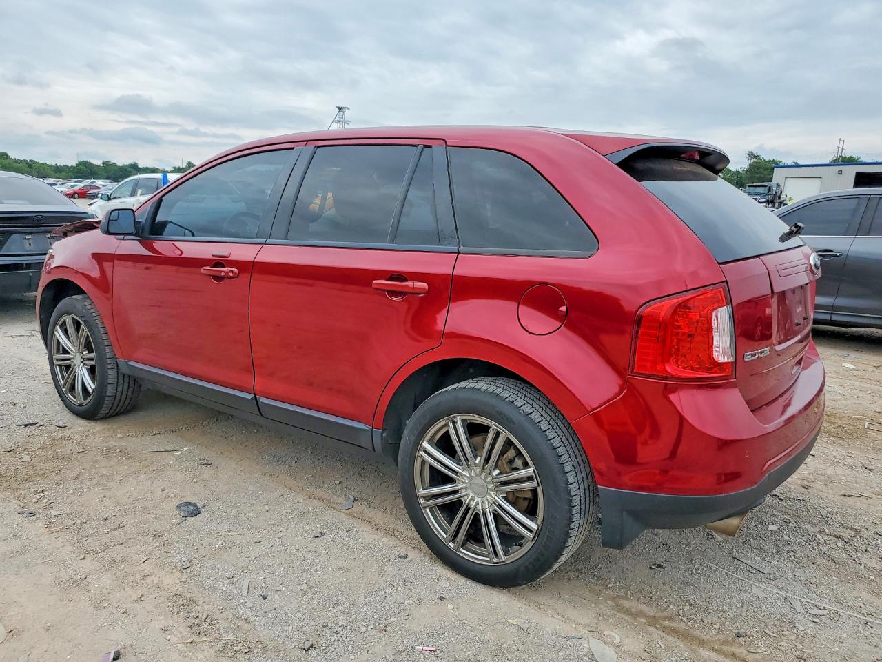 2013 Ford Edge Sel Maroon vin: 2FMDK3JC7DBC88878