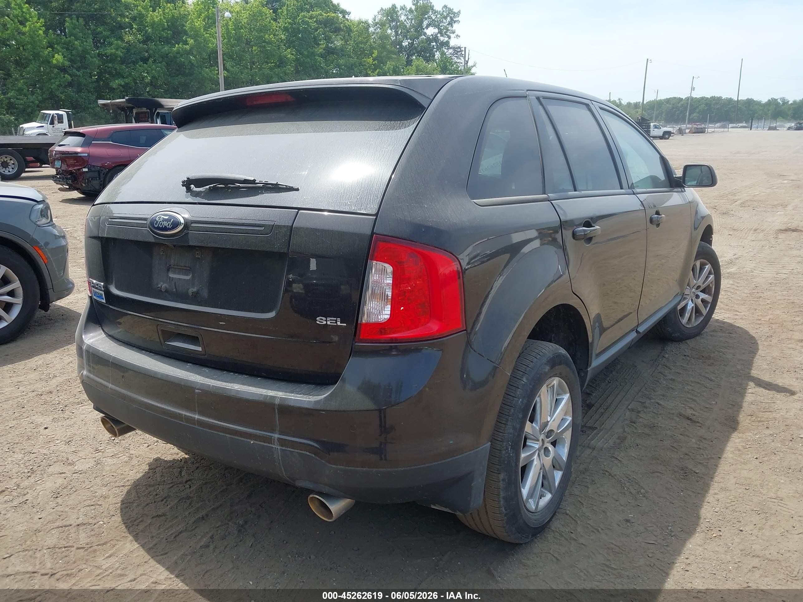 2013 Ford Edge Sel Black vin: 2FMDK3JC7DBE36172