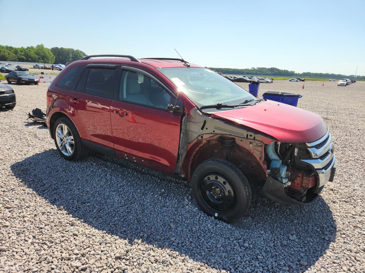 2014 Ford Edge Sel Красный vin: 2FMDK3JC7EBA14680