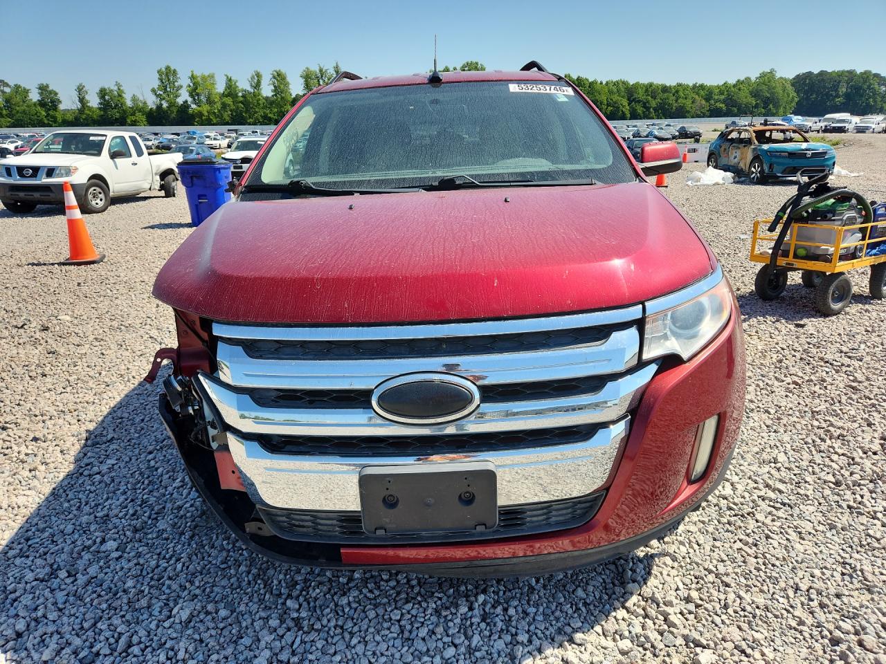 2014 Ford Edge Sel Красный vin: 2FMDK3JC7EBA14680