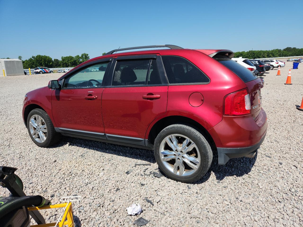 2014 Ford Edge Sel Красный vin: 2FMDK3JC7EBA14680