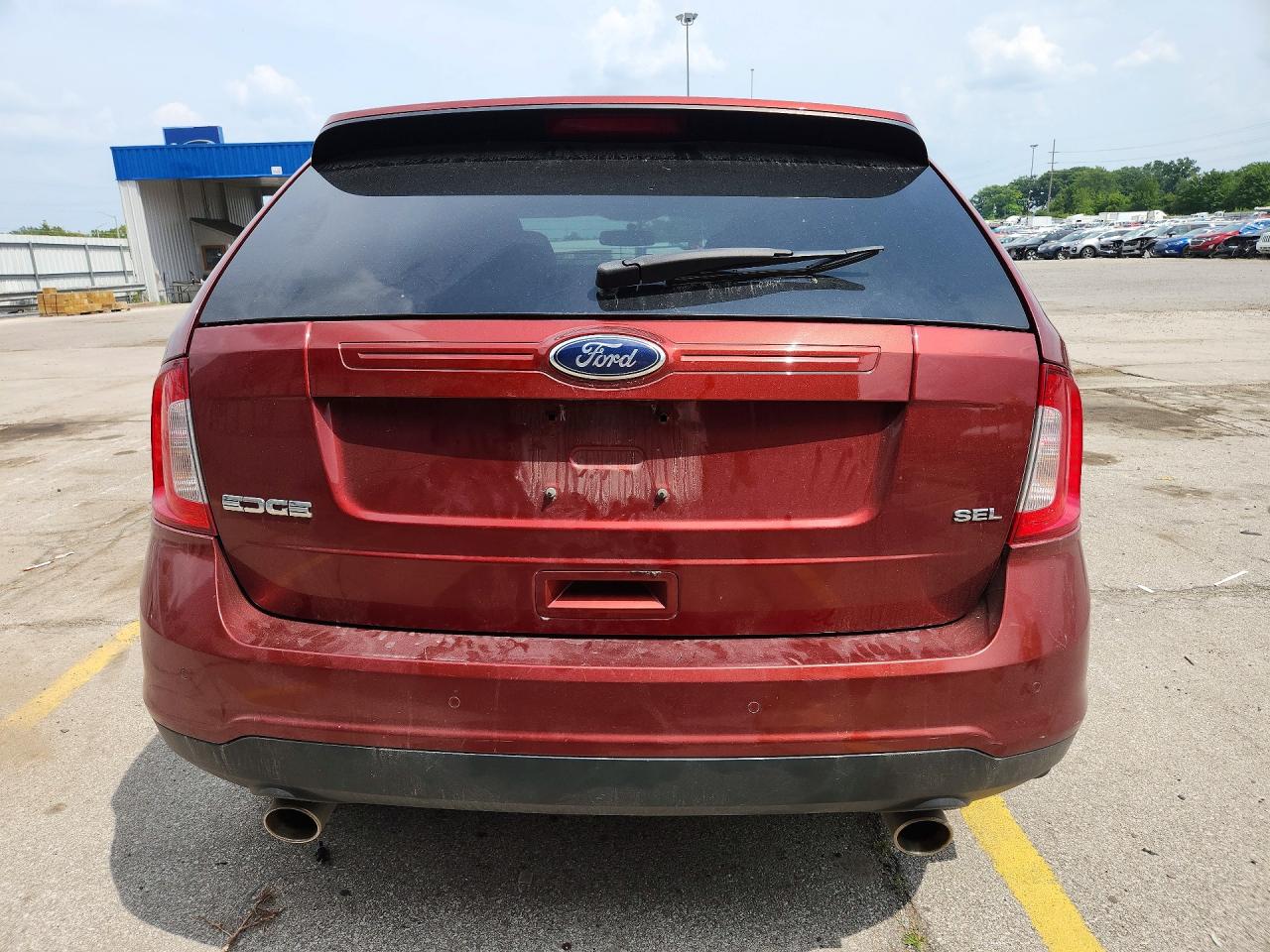 2014 Ford Edge Sel Orange vin: 2FMDK3JC7EBA39840
