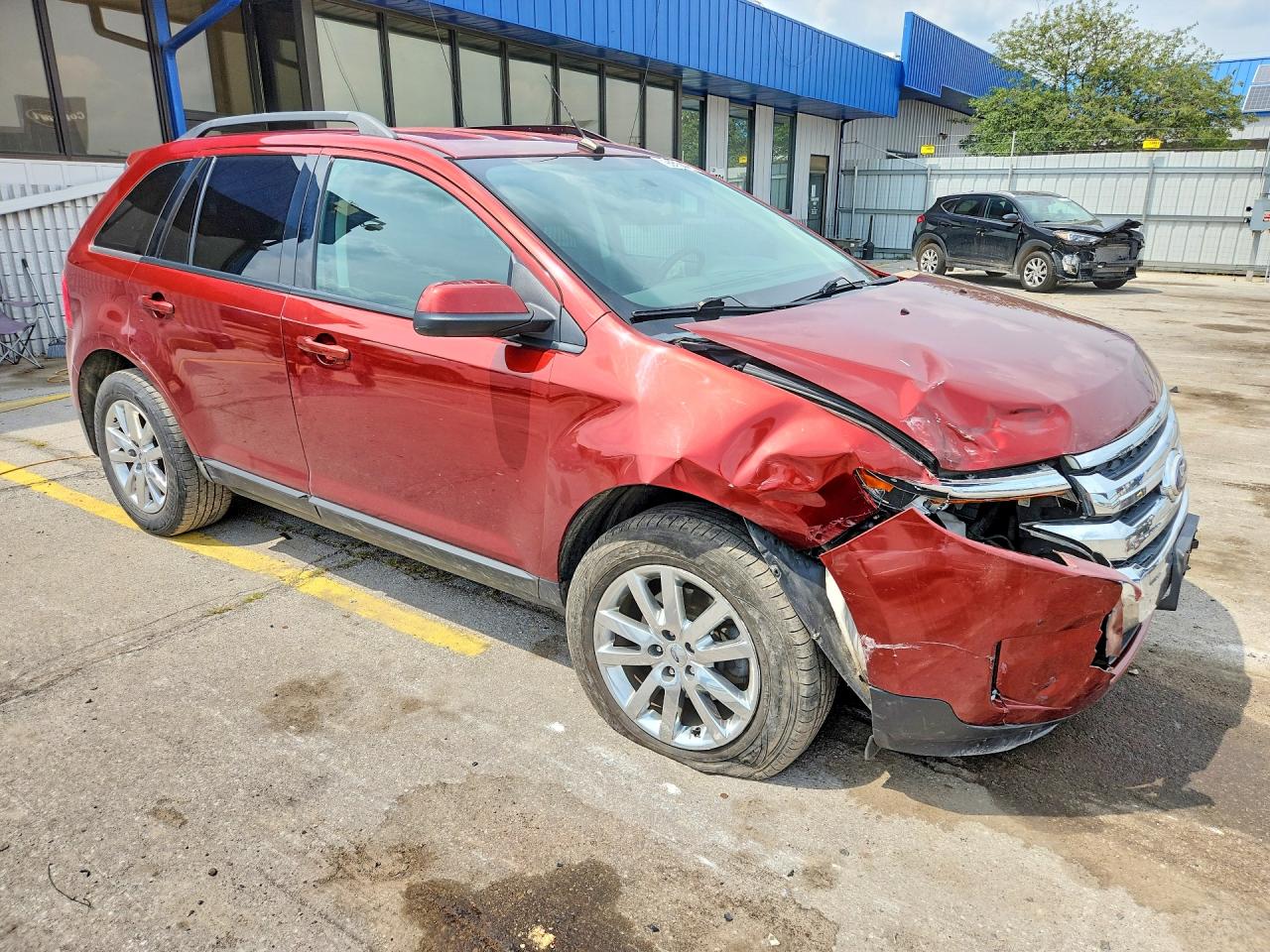 2014 Ford Edge Sel Orange vin: 2FMDK3JC7EBA39840