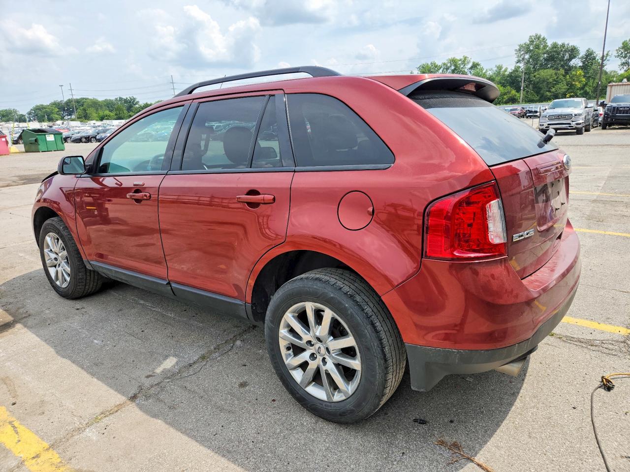 2014 Ford Edge Sel Orange vin: 2FMDK3JC7EBA39840