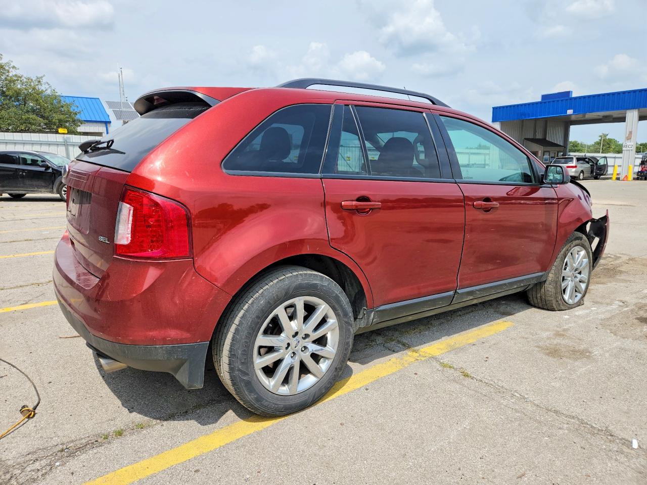 2014 Ford Edge Sel Orange vin: 2FMDK3JC7EBA39840