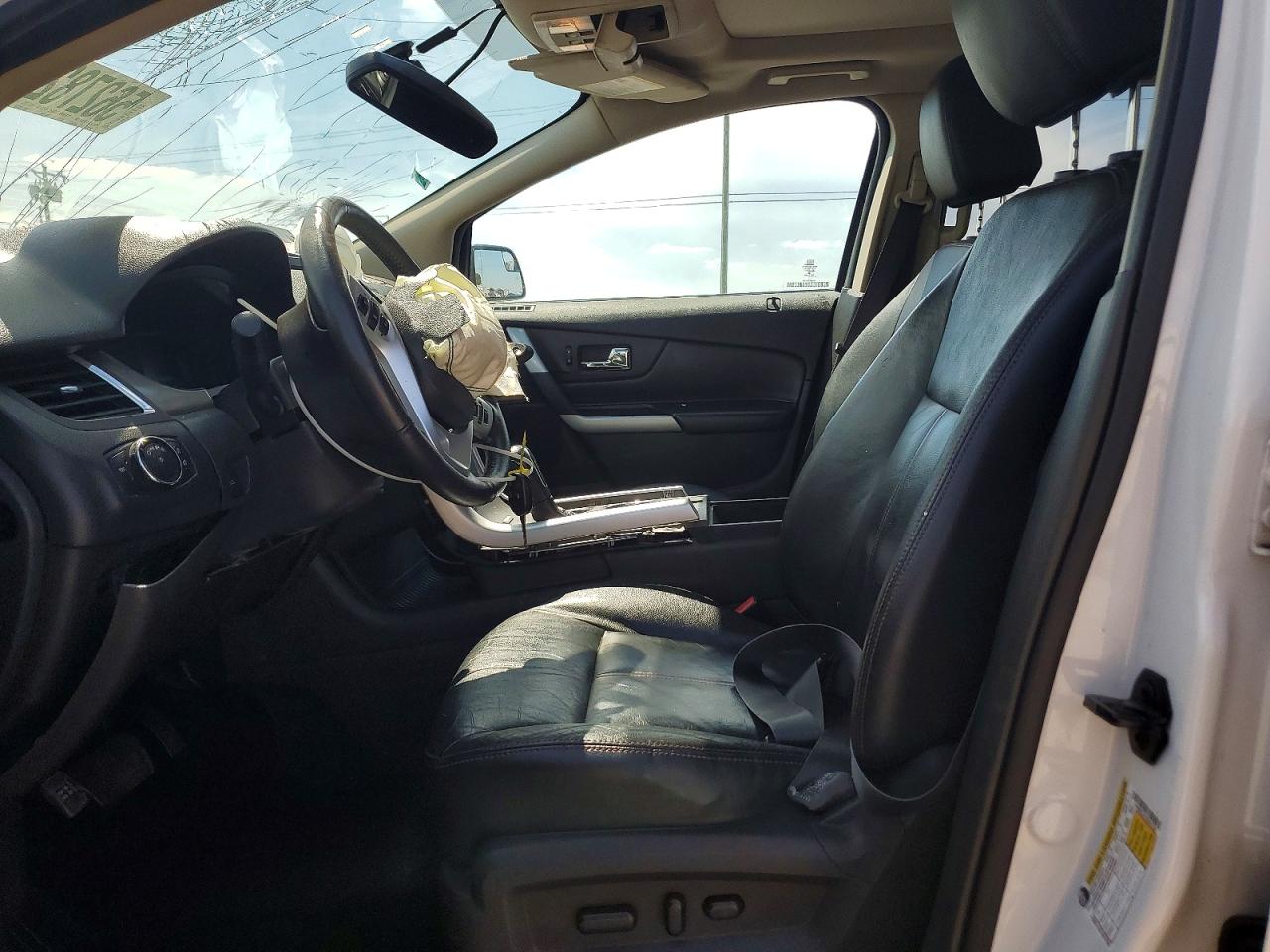 2014 Ford Edge Sel White vin: 2FMDK3JC7EBA47338