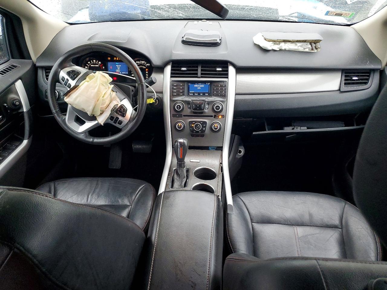 2014 Ford Edge Sel White vin: 2FMDK3JC7EBA47338