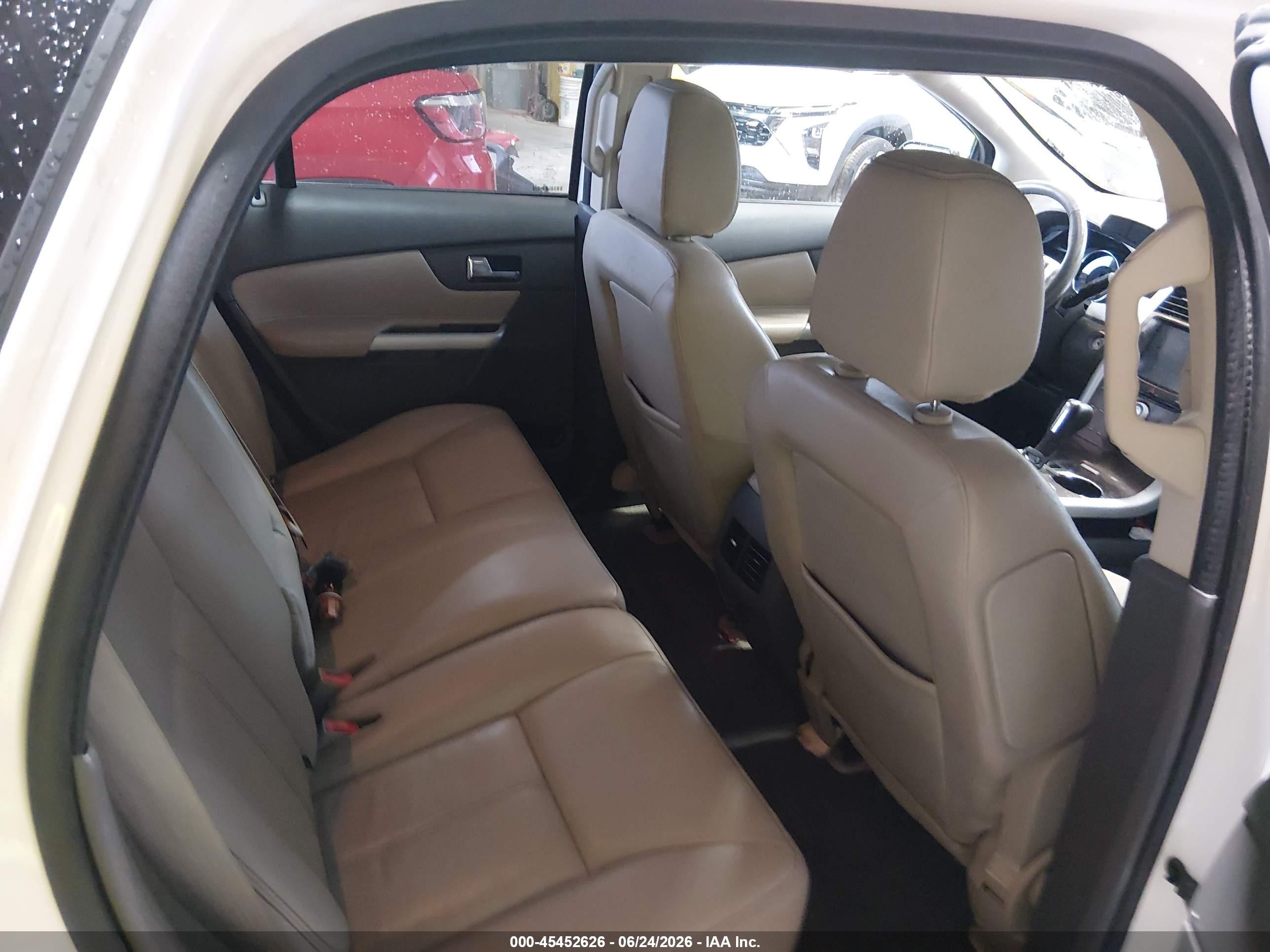 2014 Ford Edge Sel White vin: 2FMDK3JC7EBB06341